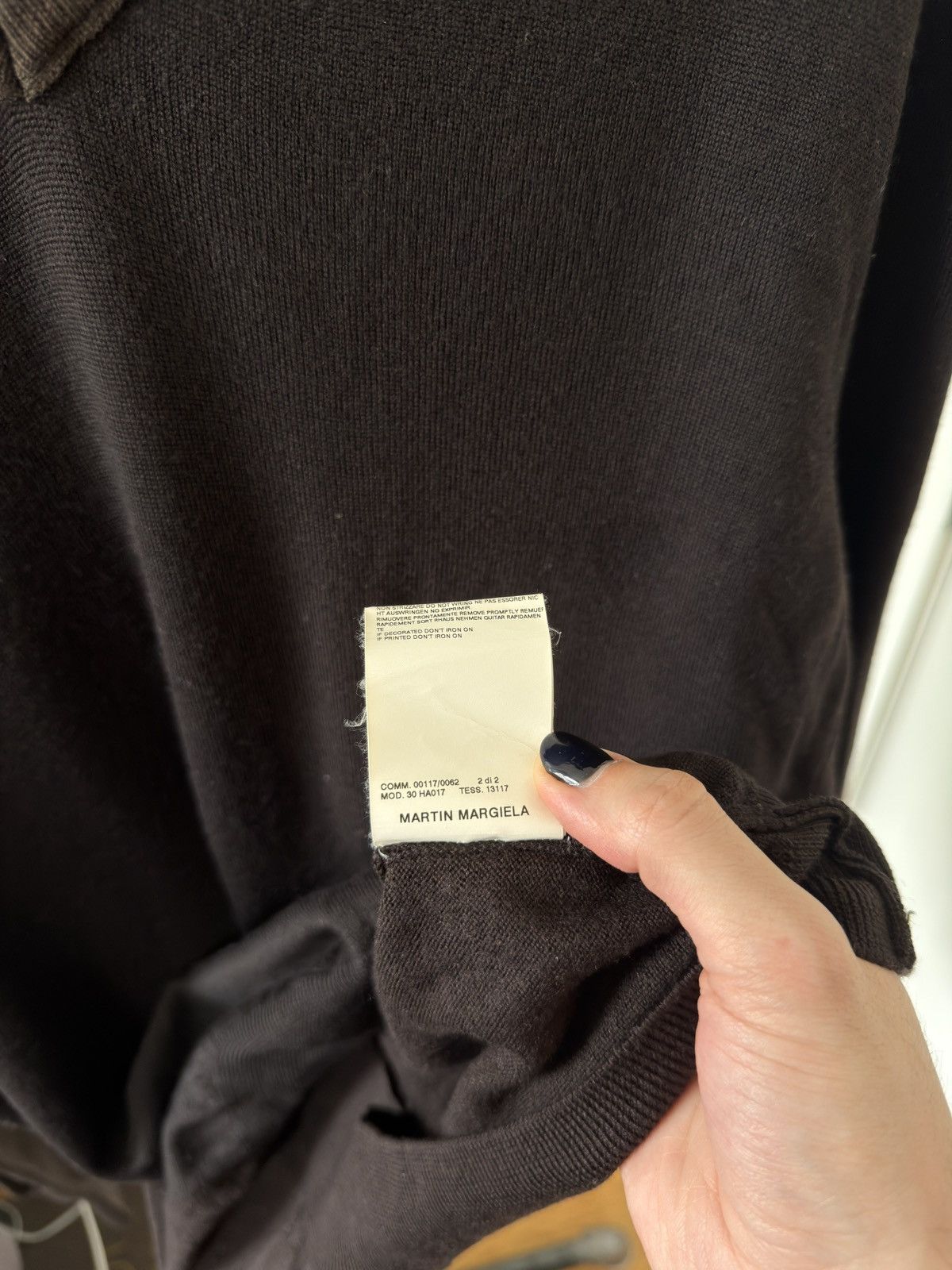 Maison Margiela AW06 Color-Block V-Neck Sweater Size US L / EU 52-54 / 3 - 6 Thumbnail