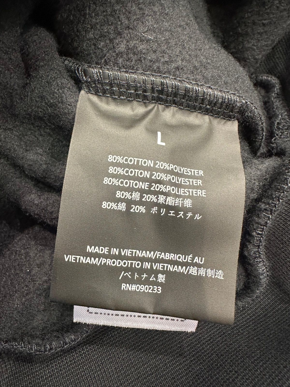 Essentials ESSENTIALS - 90's Fit Fleece Hoodie Jet Black Size US L / EU 52-54 / 3 - 3 Thumbnail