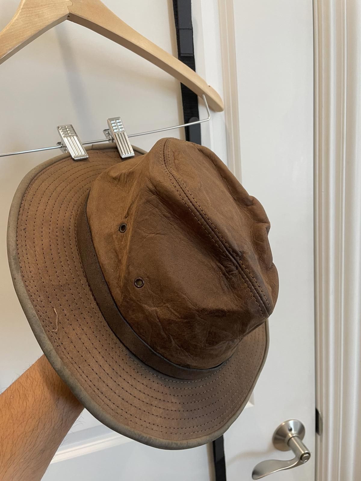 Adventure Bound Adventure Bound Genuine Leather Hat - Tan Size ONE SIZE - 1 Thumbnail