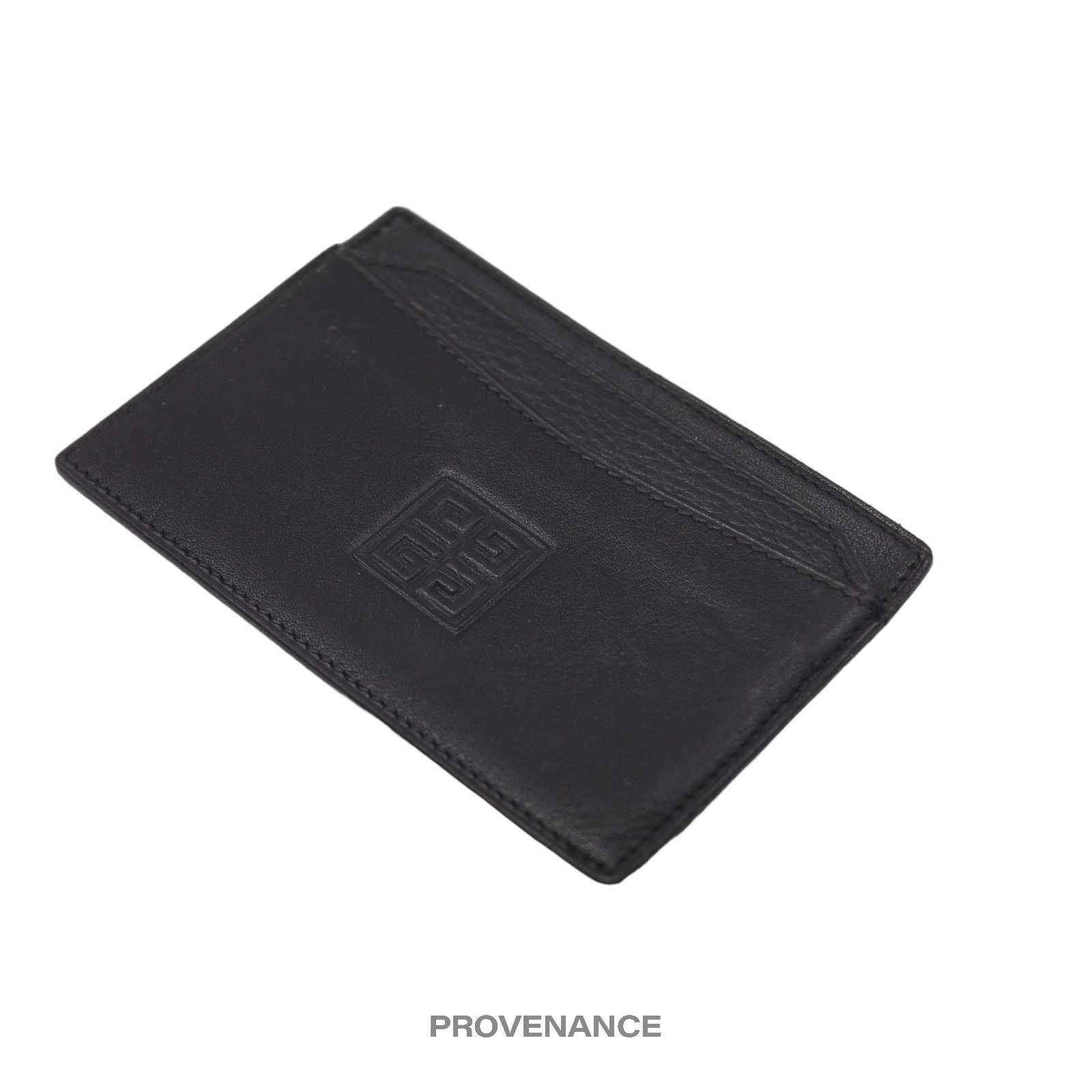Givenchy 🔴 Givenchy Logo Gentleman Card Holder - Black Leather Size ONE SIZE - 3 Thumbnail