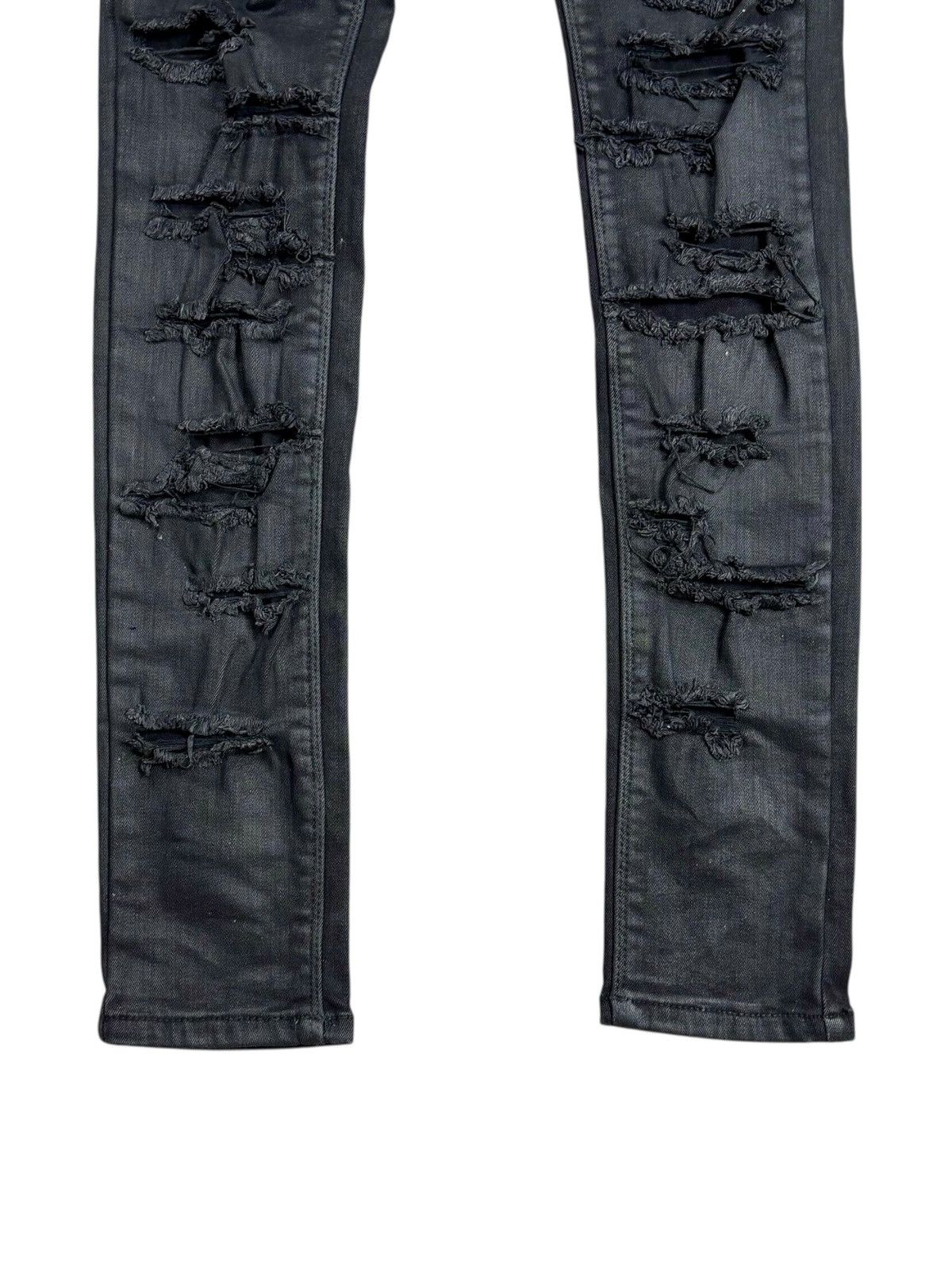 Isamu Katayama Backlash Archive NO ID - Vkei Style Slashed Denim Pants Size US 29 - 4 Thumbnail