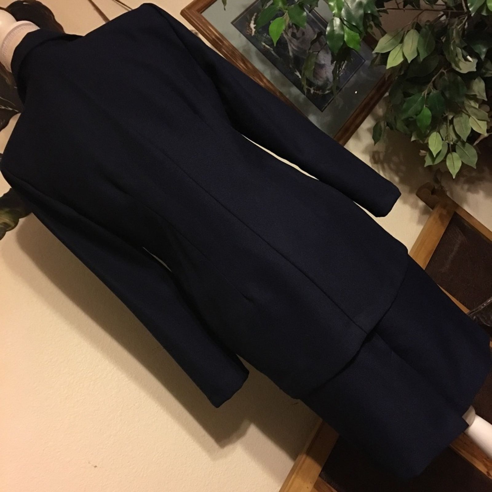 Vintage Jennifer James navy button jacket & skirt set suit Size M / US 6-8 / IT 42-44 - 5 Thumbnail