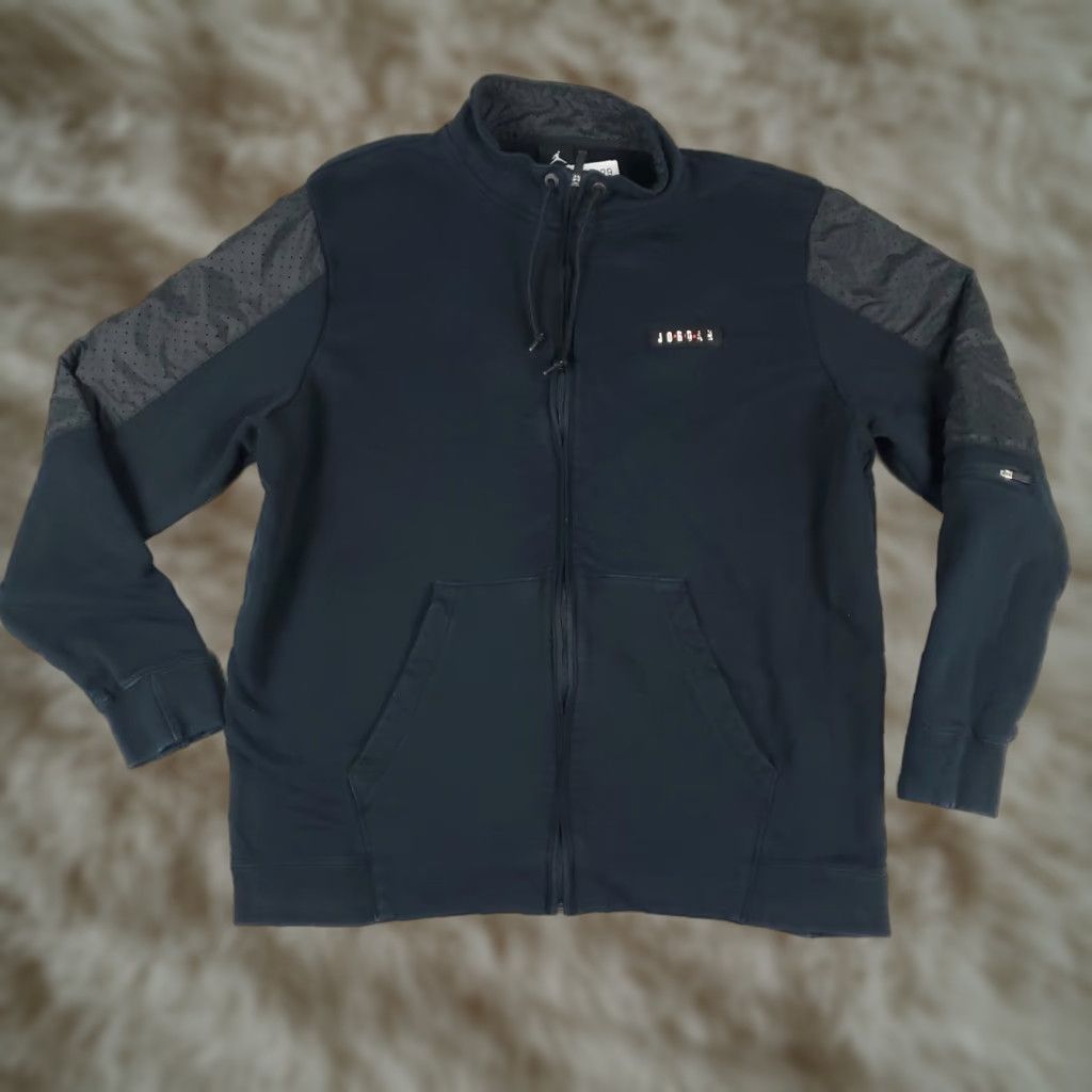 Jordan Brand Jordan Jacket Mens 3XL Black Jumpman Logo Full Zip Up Track Jacket Size US XXL / EU 58 / 5 - 1 Thumbnail