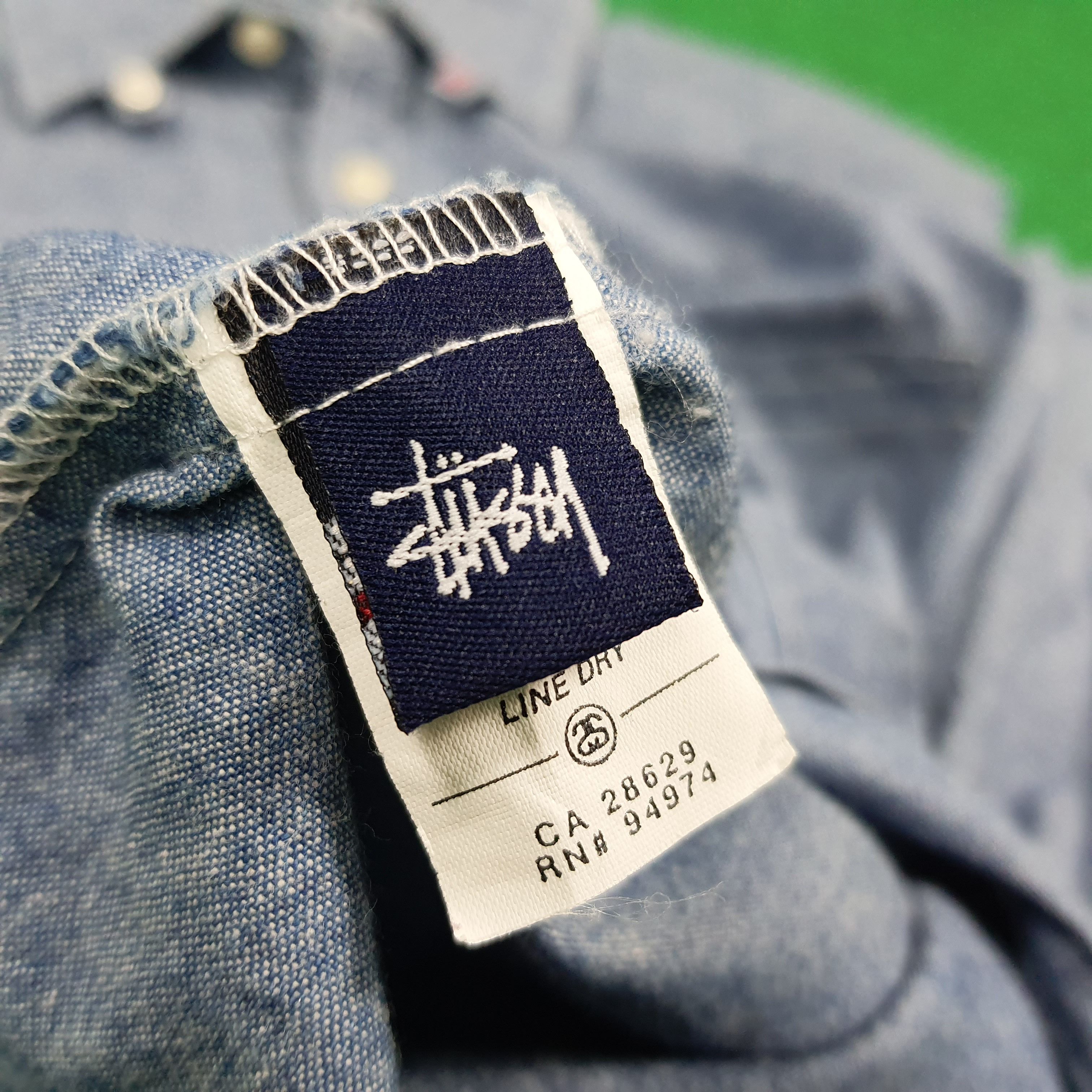 Stussy Vintage Stussy Blue Denim Style Button Up Shirt C294N24 Size US L / EU 52-54 / 3 - 7 Thumbnail