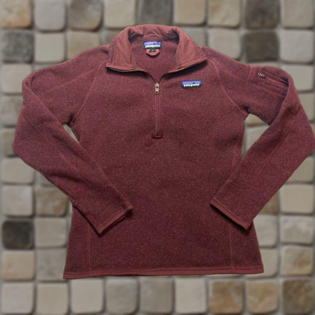 Patagonia Patagonia Better Sweater Quarter Zip Woman's Small Burgundy Size S / US 4 / IT 40 - 1 Thumbnail