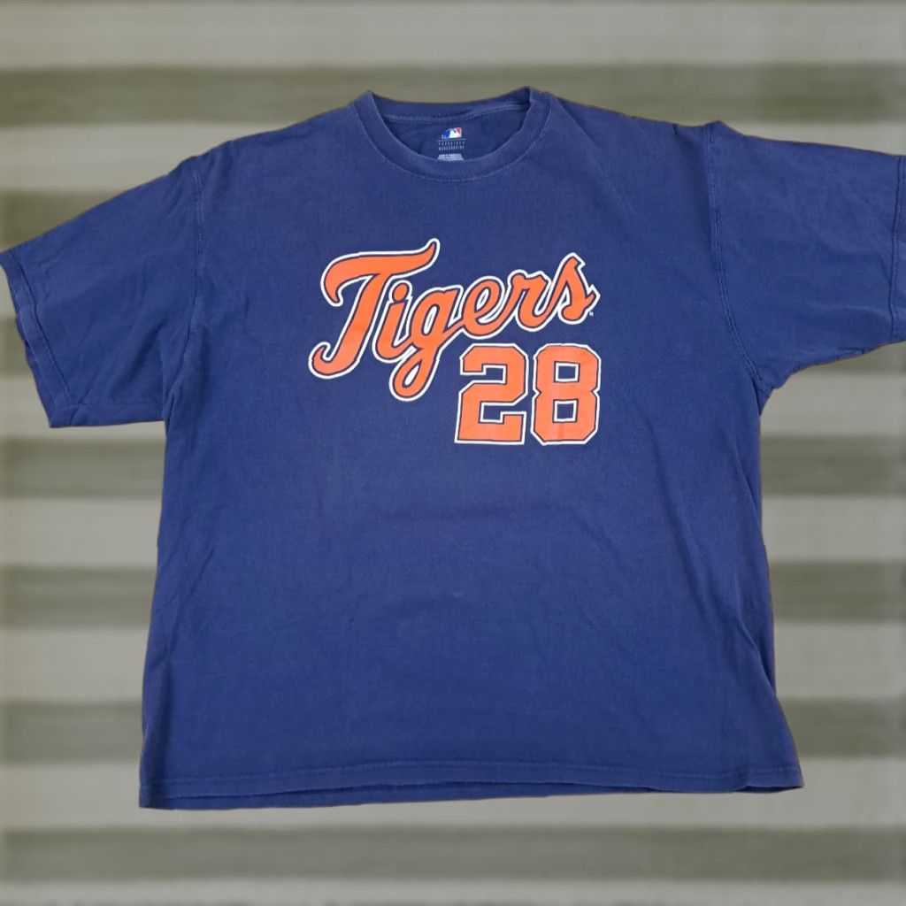 Vintage VINTAGE Detroit Tigers Curtis Granderson 2XL T-Shirt Mens Blue Solid Short Sleeve Genuine Merchandise Sports Baseball 29in long 26in pit to pit Size US XXL / EU 58 / 5 - 1 Thumbnail