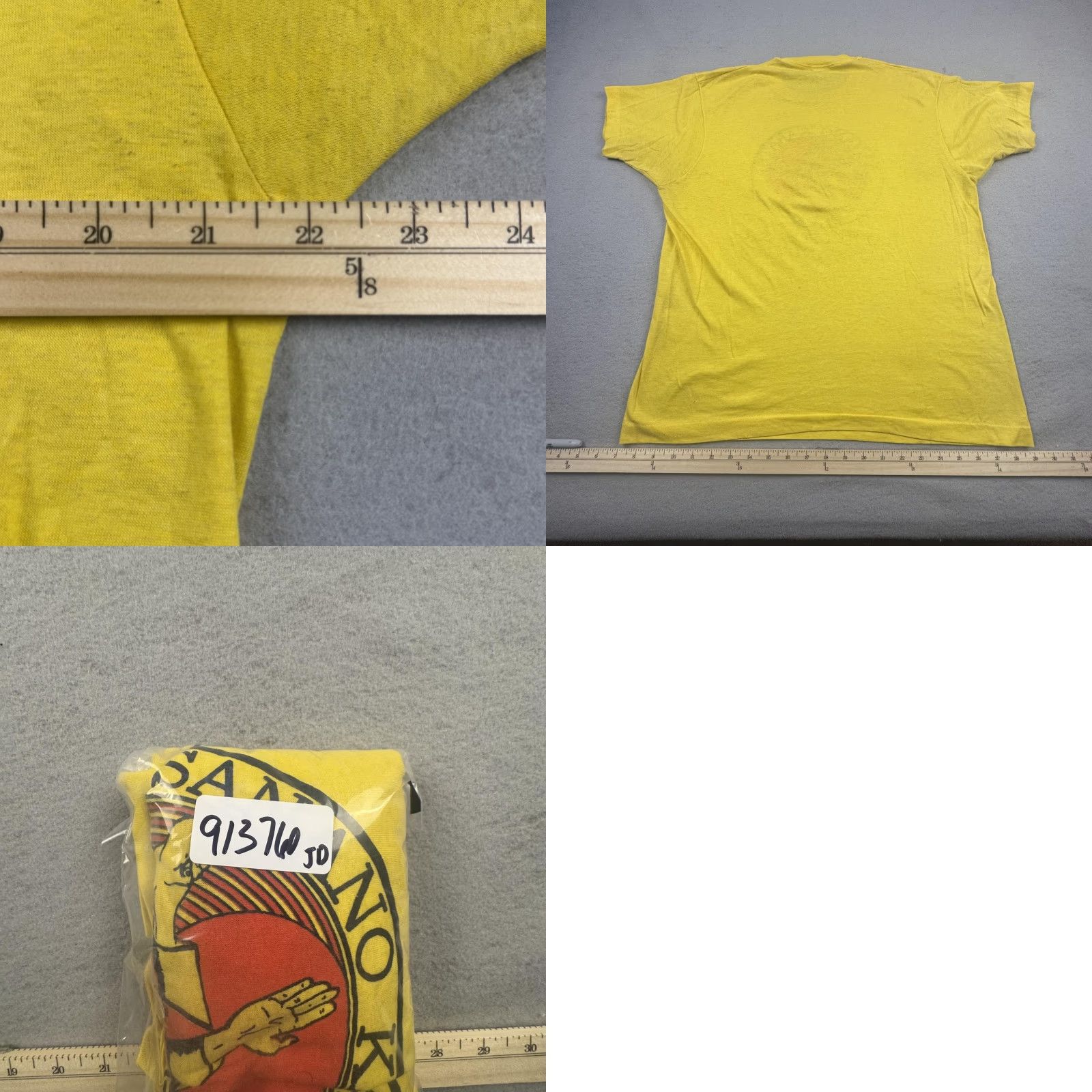 Other VINTAGE Sanano Karate Club T-Shirt Mens Large Yellow Graphic 80s Rapid City SD Size US L / EU 52-54 / 3 - 8 Thumbnail