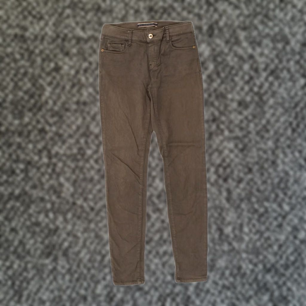 Massimo Dutti MASSIMO DUTTI Womens Skinny Jeans Grey Cotton Small US 4 W28 L30 Size 28" / US 6 / IT 42 - 1 Thumbnail