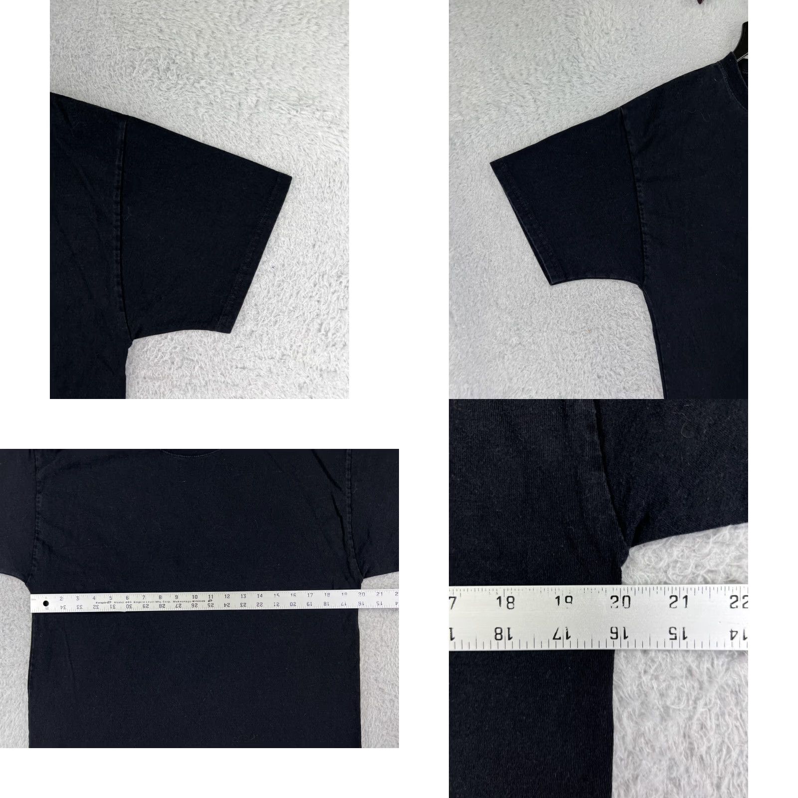 Champion Champion Shirt Mens Large Black Short Sleeve Crew Neck 100% Cotton Athletic Size US L / EU 52-54 / 3 - 8 Thumbnail