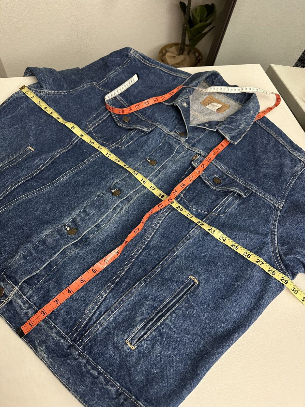 Levi's × Levi's Vintage Clothing × Vintage Vintage 90s Levi’s Denim Trucker Jacket Made In USA Men’s L Size US L / EU 52-54 / 3 - 10 Thumbnail