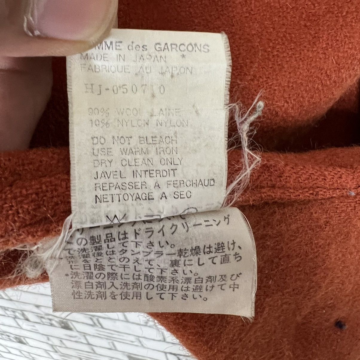 Comme des Garcons Homme Fall 1989 Collection Orange Hooded Button Up Jacket Size US M / EU 48-50 / 2 - 8 Thumbnail