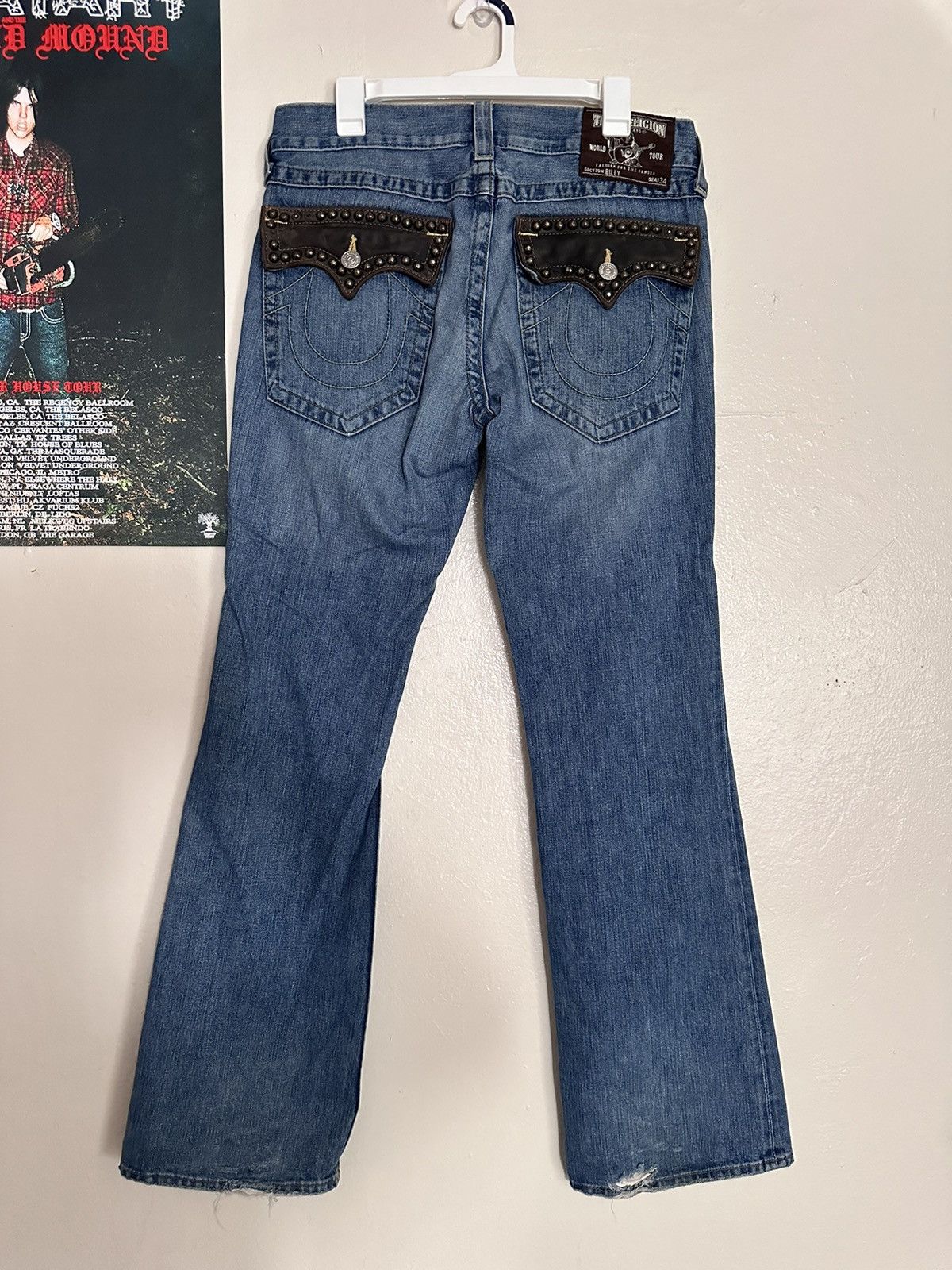 True Religion True Religion Billy Studded Jeans Size US 32 / EU 48 - 2 Thumbnail