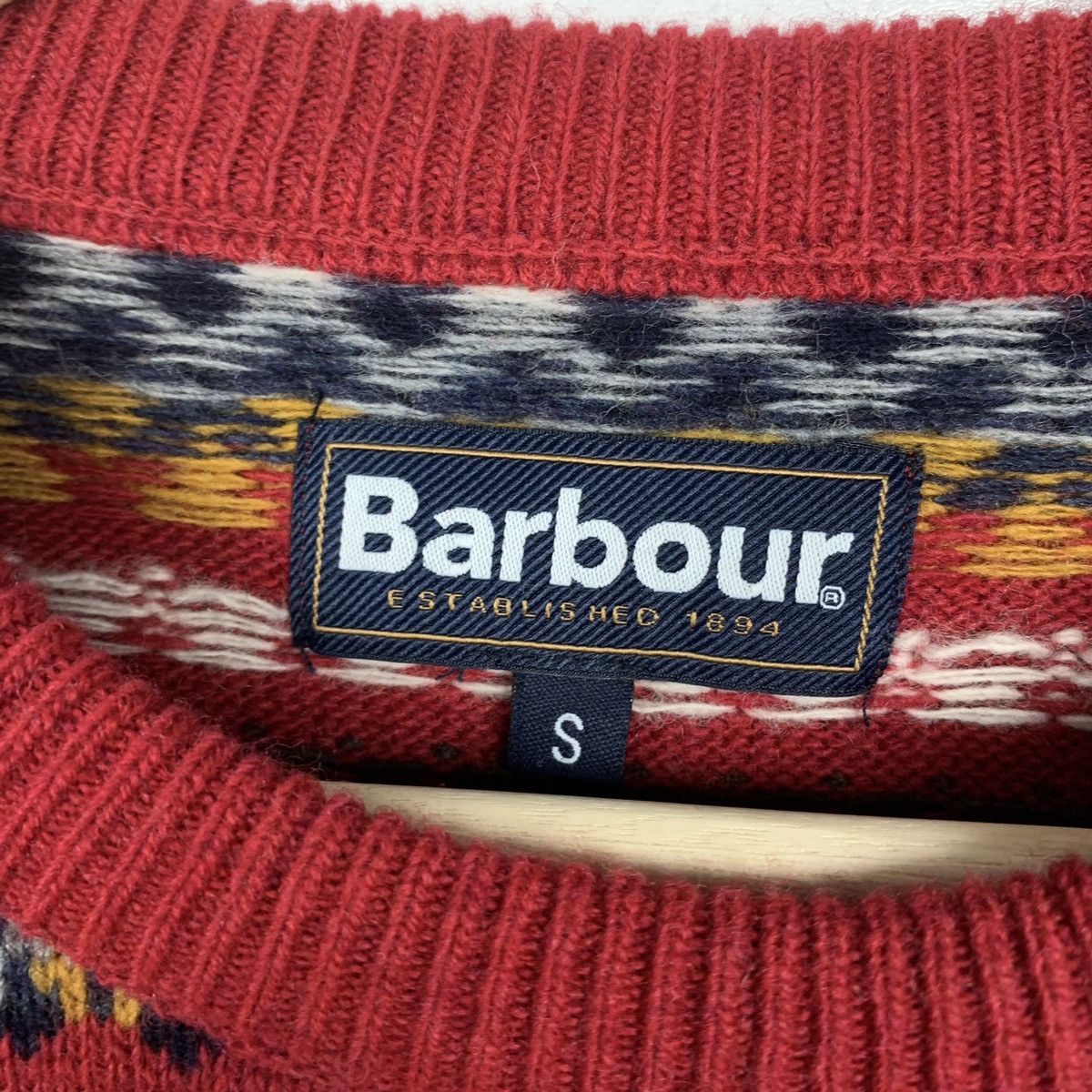 Barbour Barbour Fair Isle Winter Wool Sweater Size S Size US S / EU 44-46 / 1 - 7 Thumbnail