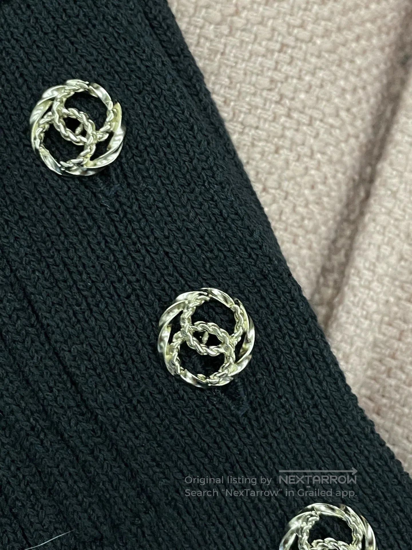Chanel Chanel Black Gold Button Cardigan Coat. Size US L / EU 52-54 / 3 - 2 Thumbnail
