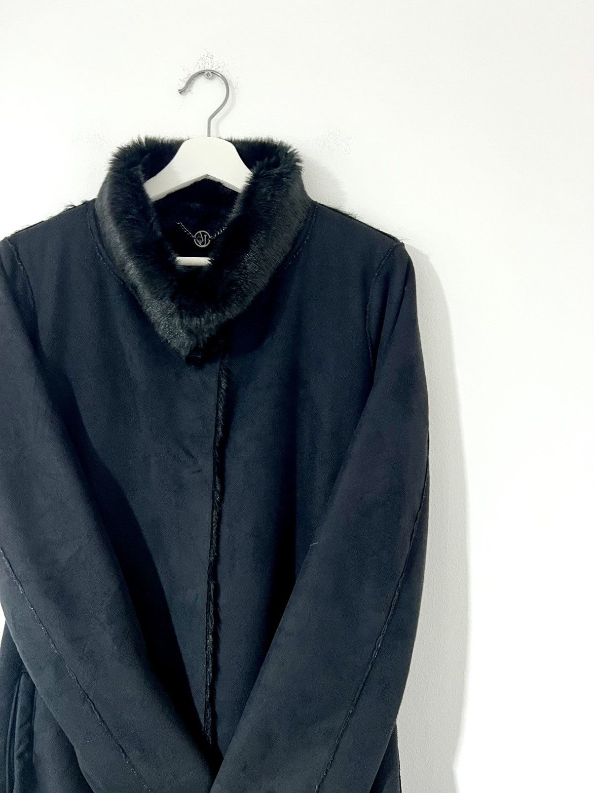 Armani Exchange Vintage Armani Jeans Fur Long Coat Size M / US 6-8 / IT 42-44 - 1 Thumbnail
