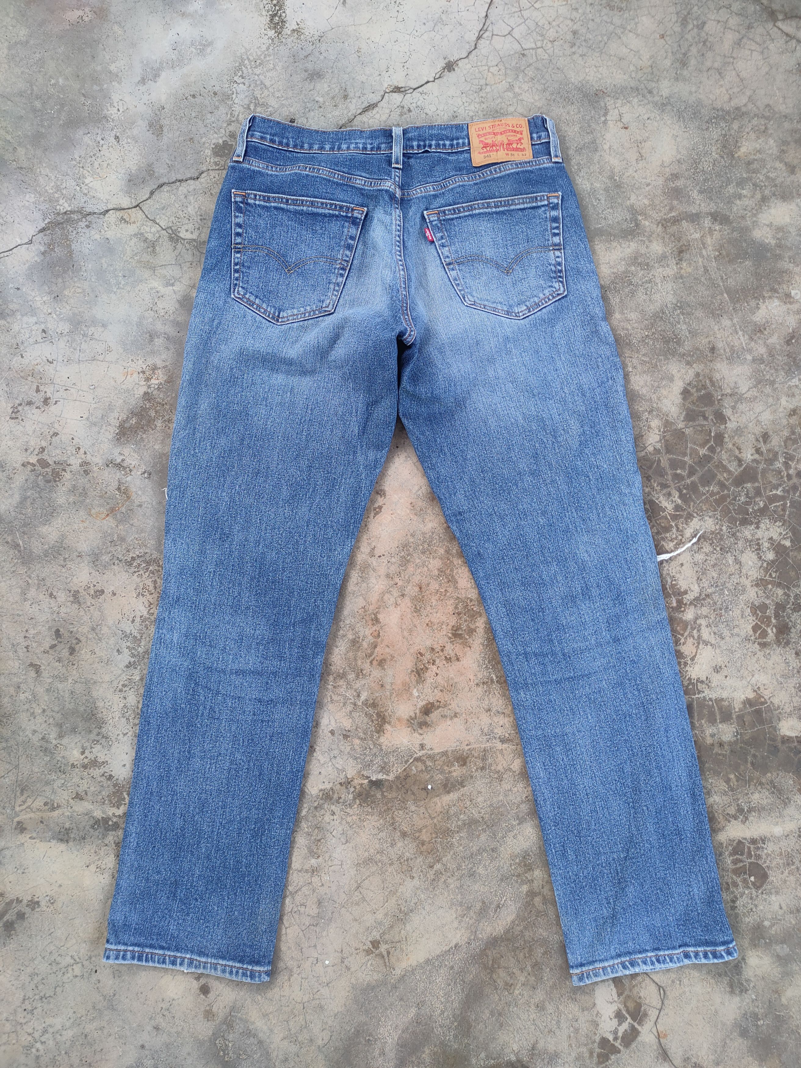 Jean × Levi's Vintage Clothing LEVI'S 541 DISTRESSED JEAN DENIM PANTS Size US 32 / EU 48 - 6 Thumbnail