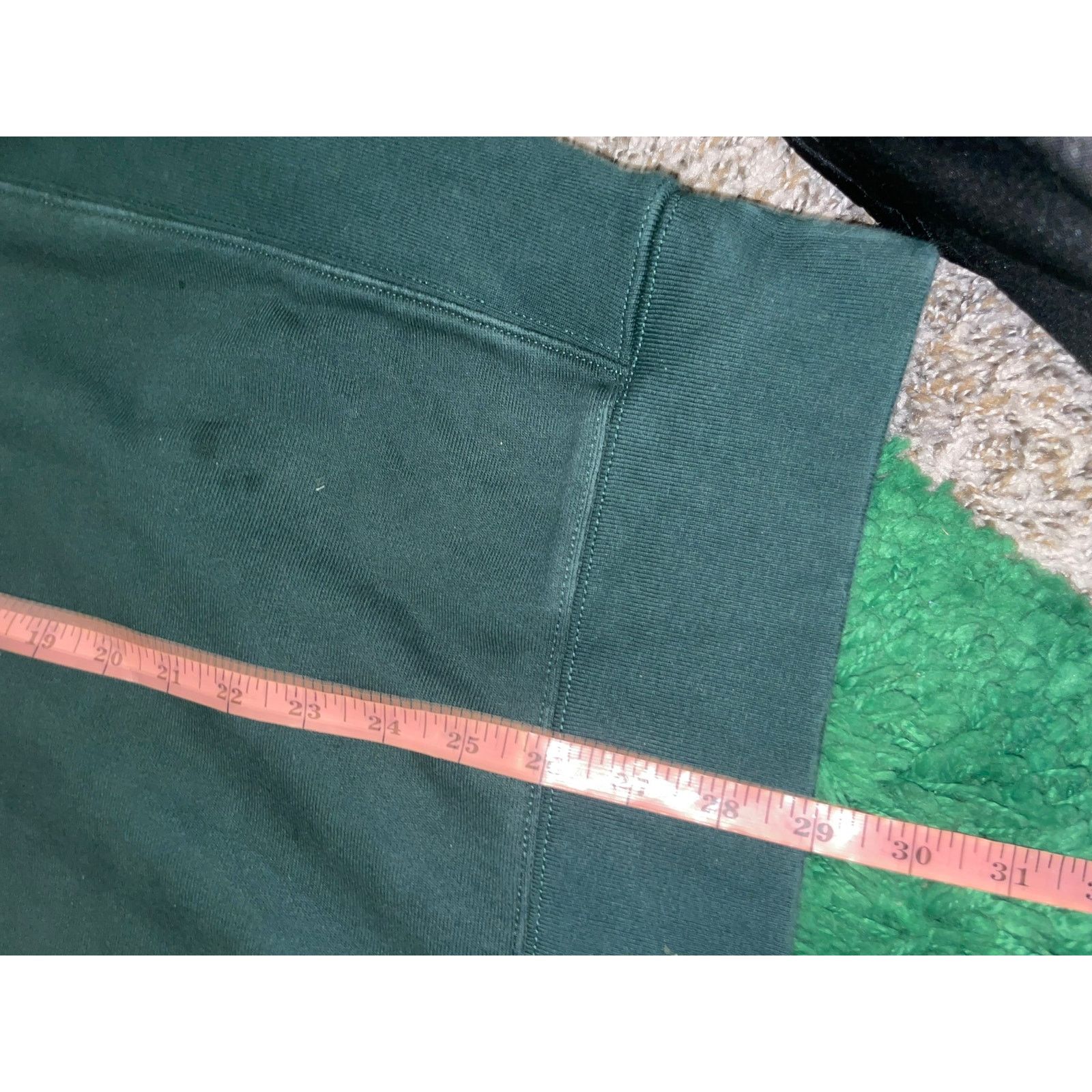 J.Crew Vintage J Crew Sweatshirt Green Blank Stained 90s HEAVY VTG Size US L / EU 52-54 / 3 - 12 Thumbnail