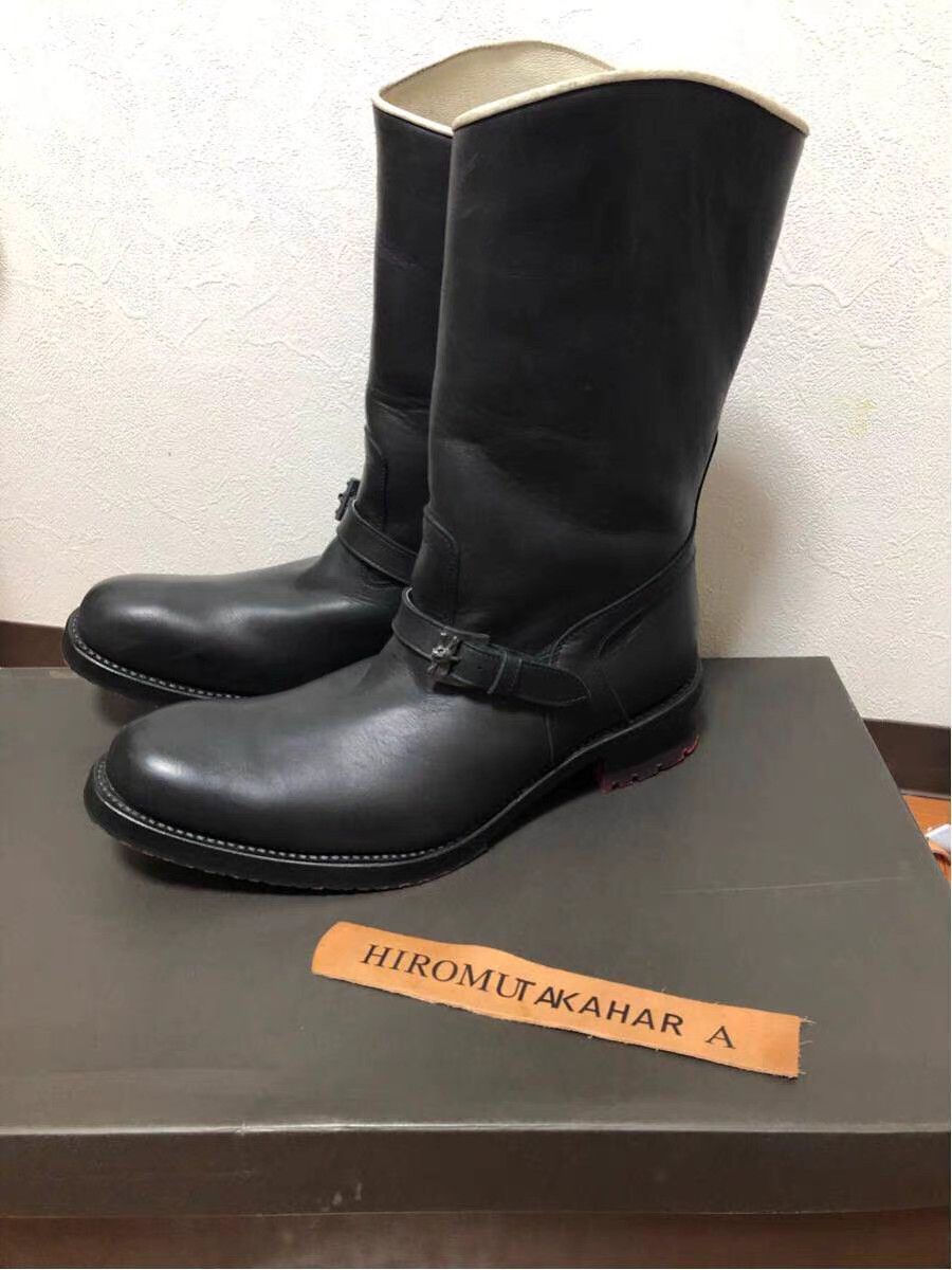 Roen Black Leather Buckle Boots Size 10 Size US 10 / EU 43 - 1 Thumbnail