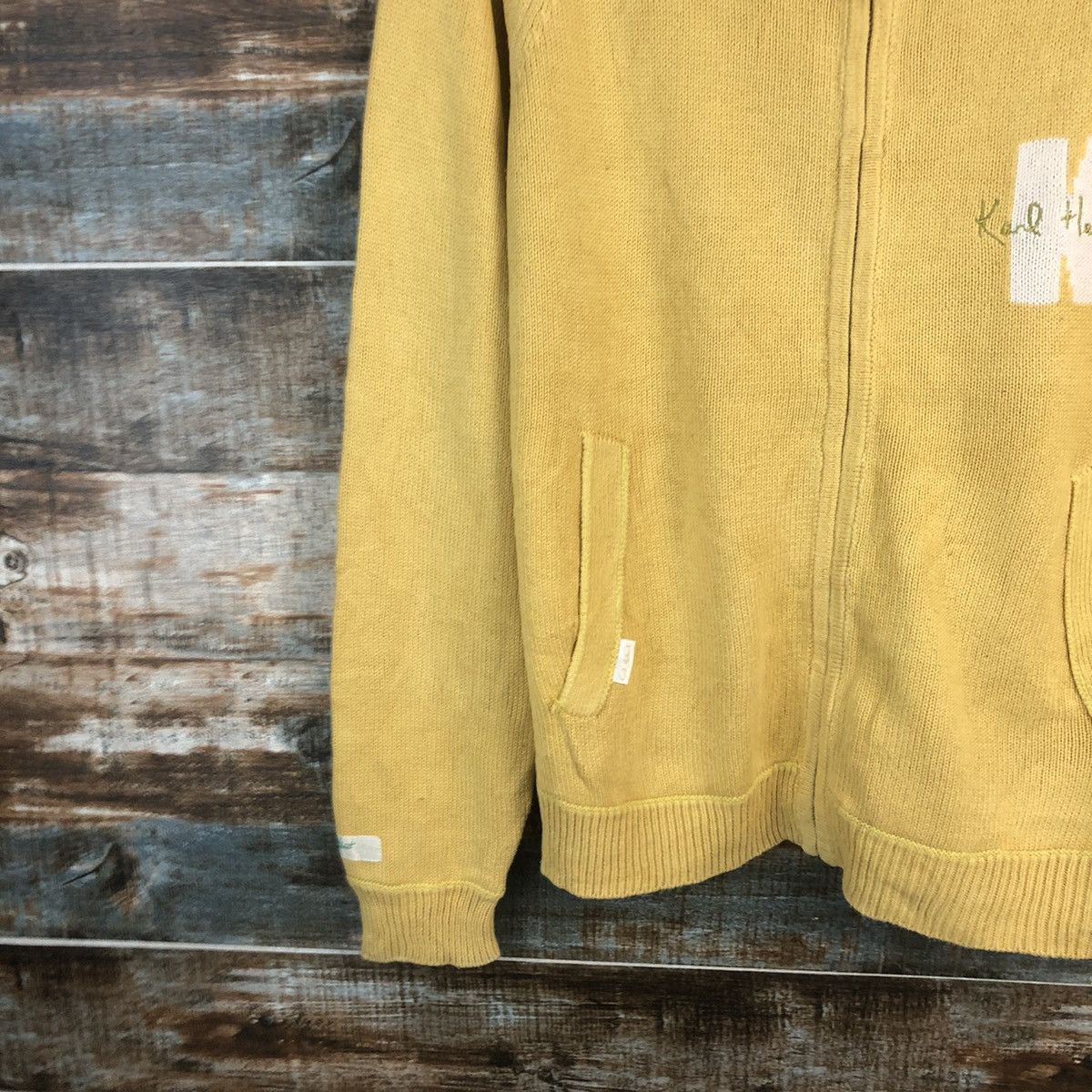 Karl Helmut Karl Helmut Yellow Hoodie Knitwear #A1852 Size M / US 6-8 / IT 42-44 - 7 Thumbnail