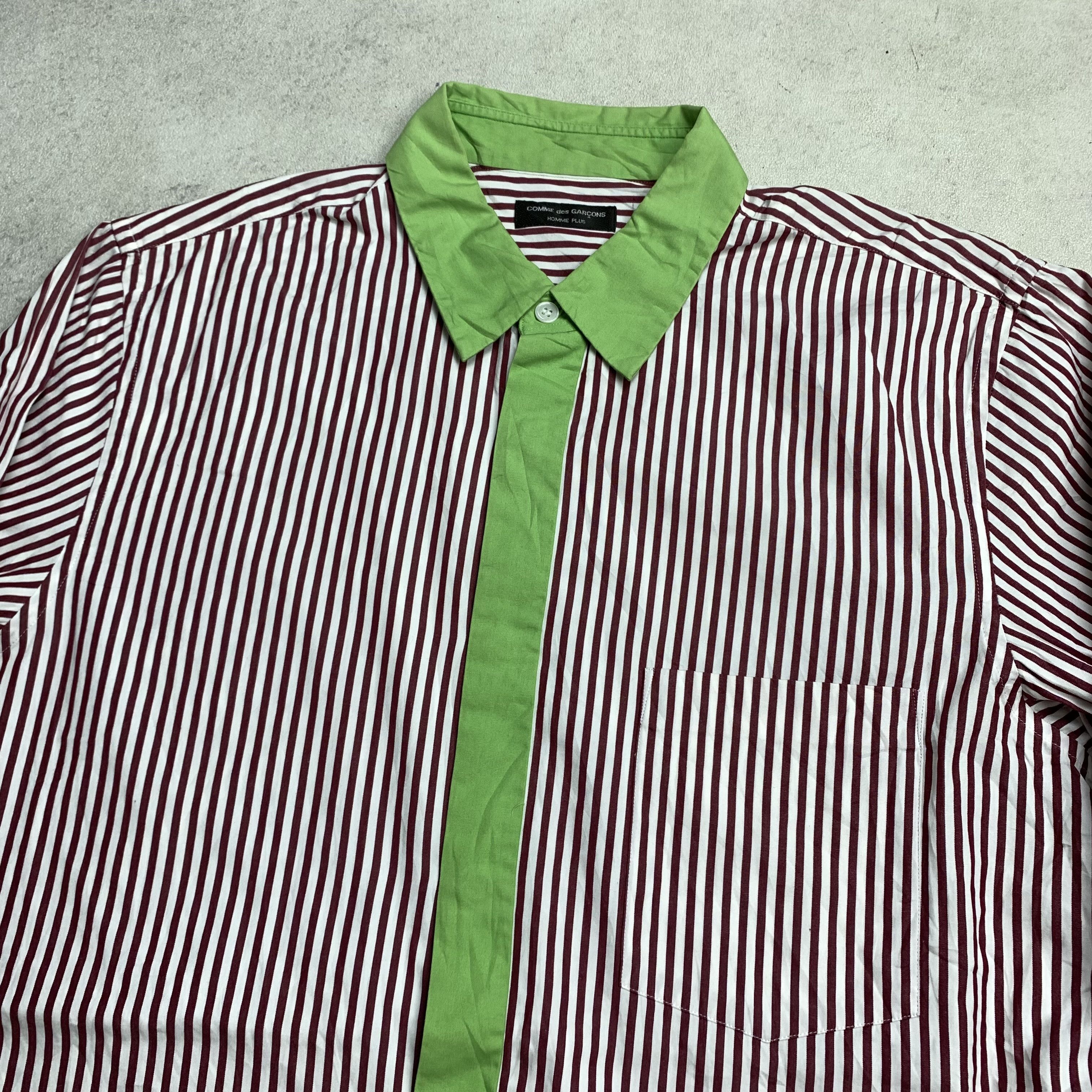 Comme des Garcons Comme Des Garcons Homme Plus CDG Striped Button Up Shirt Size US L / EU 52-54 / 3 - 5 Thumbnail