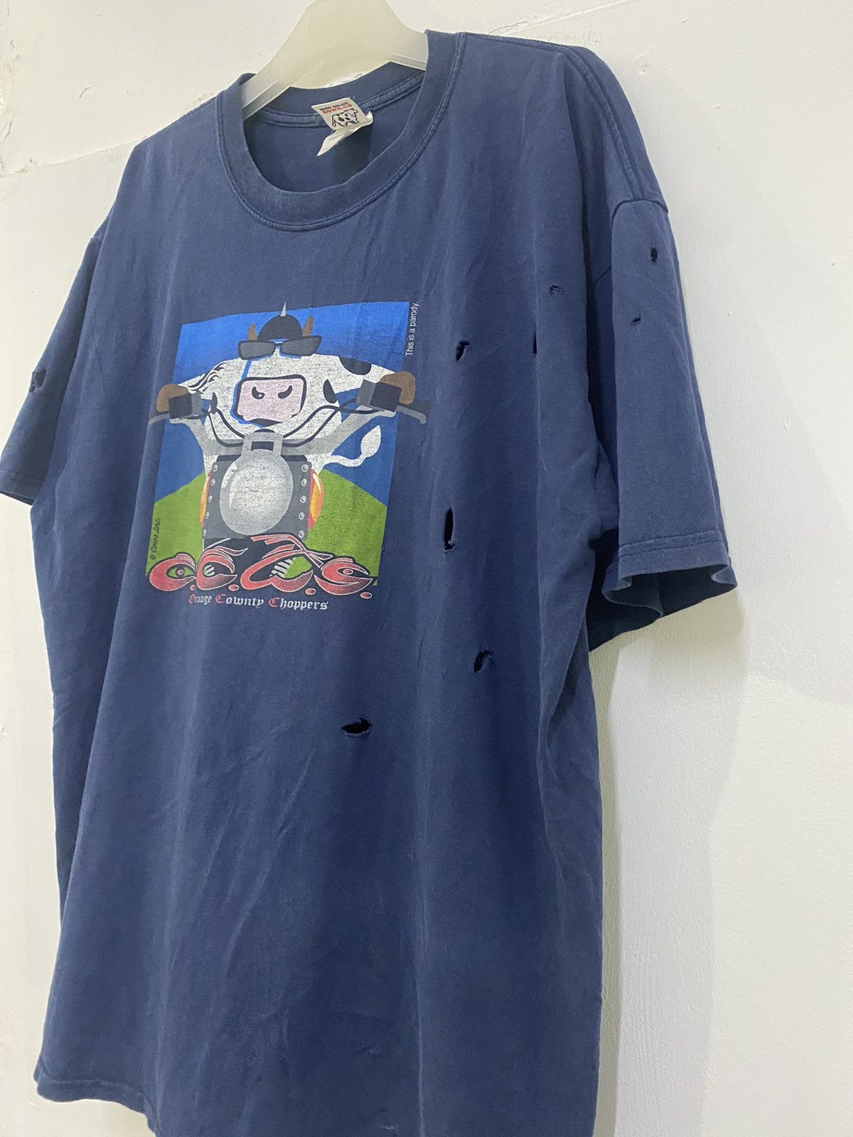 West Coast Choppers ORANGE COWNTY CHOPPERS THRASHED & DISTREES PARODY LOGO Size US XL / EU 56 / 4 - 3 Thumbnail
