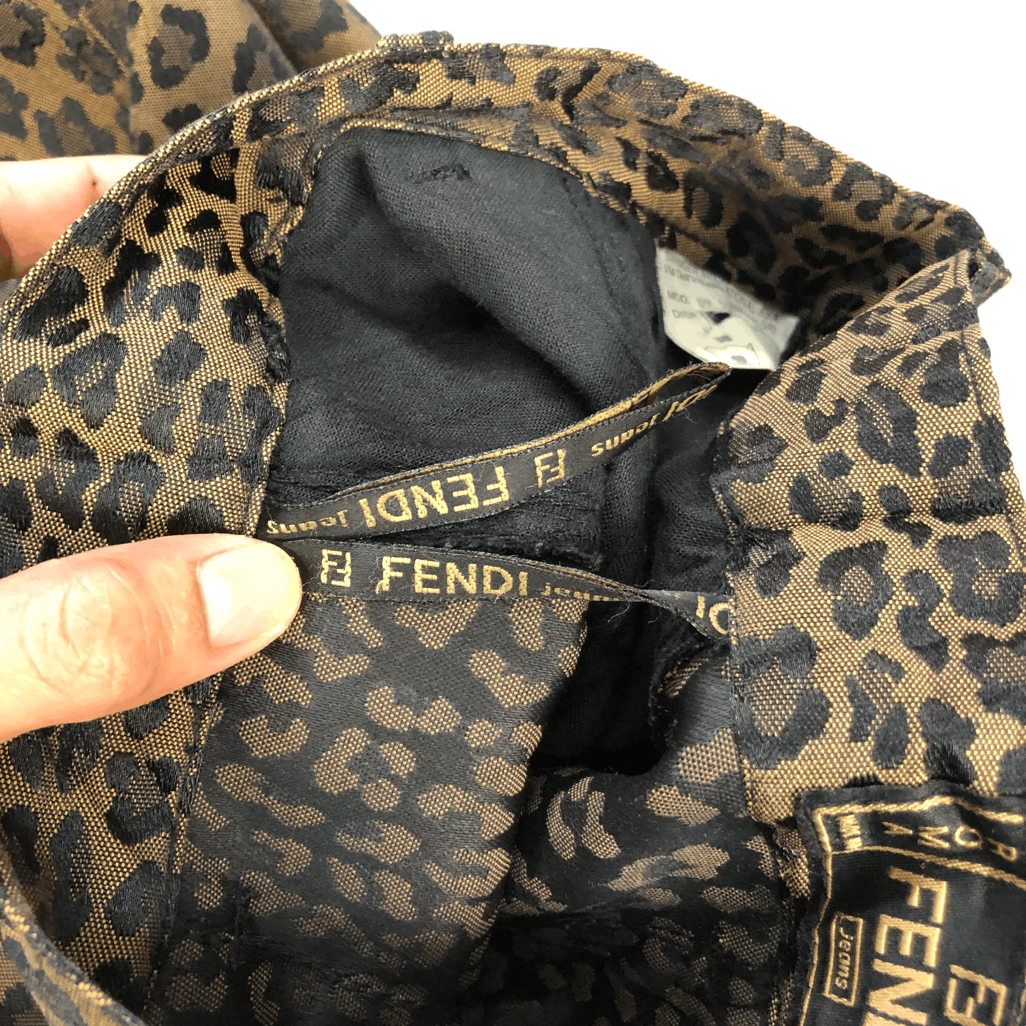 Fendi FENDI JEANS LEOPARD SKIN DESIGNS MINI SKIRTS #6249-220 Size 23" - 11 Thumbnail