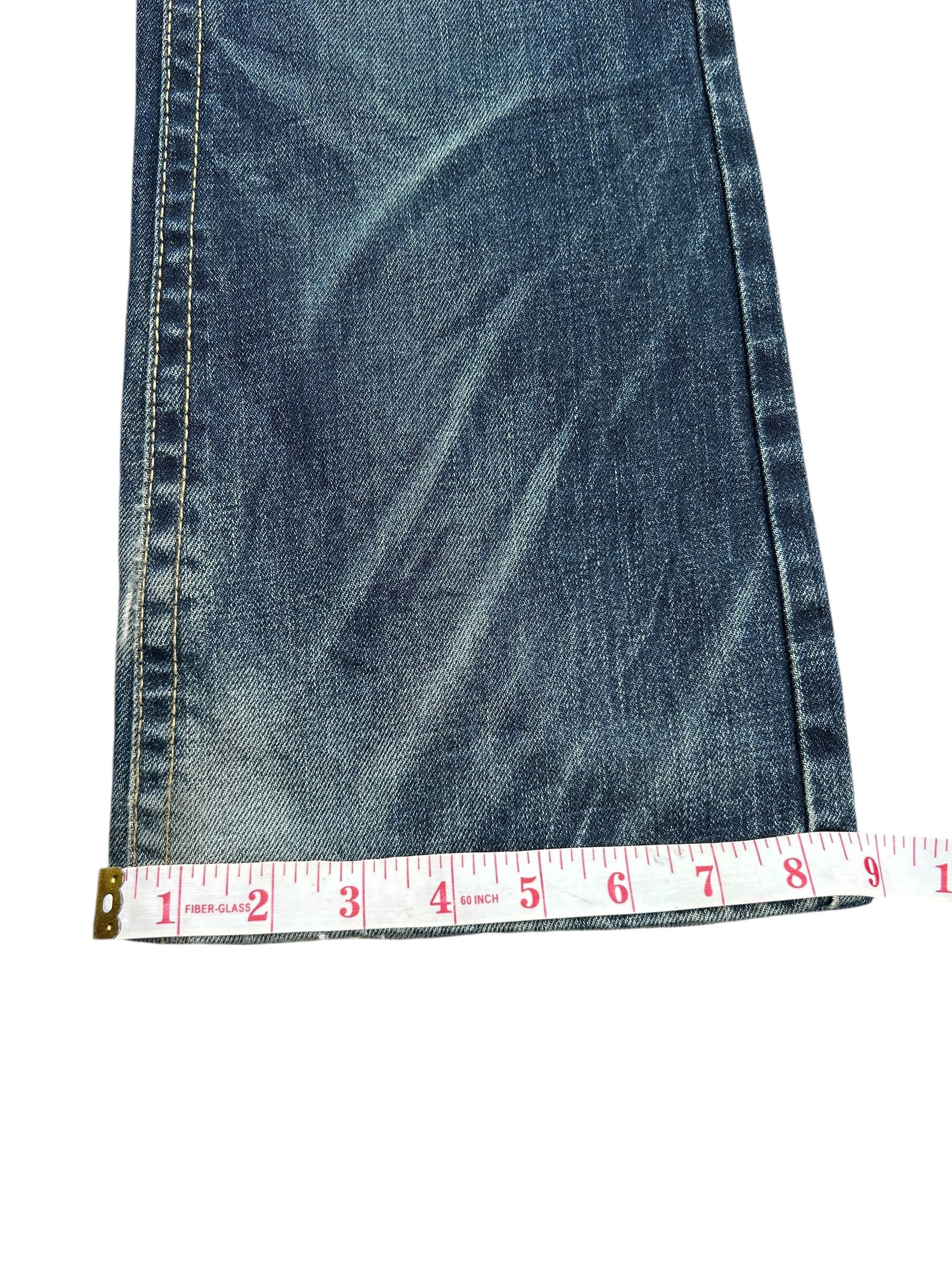 Japanese Brand × Kapital × Vintage Flare Lolita Male Japanese Punk Bondage Denim Jeans Size US 29 - 20 Thumbnail