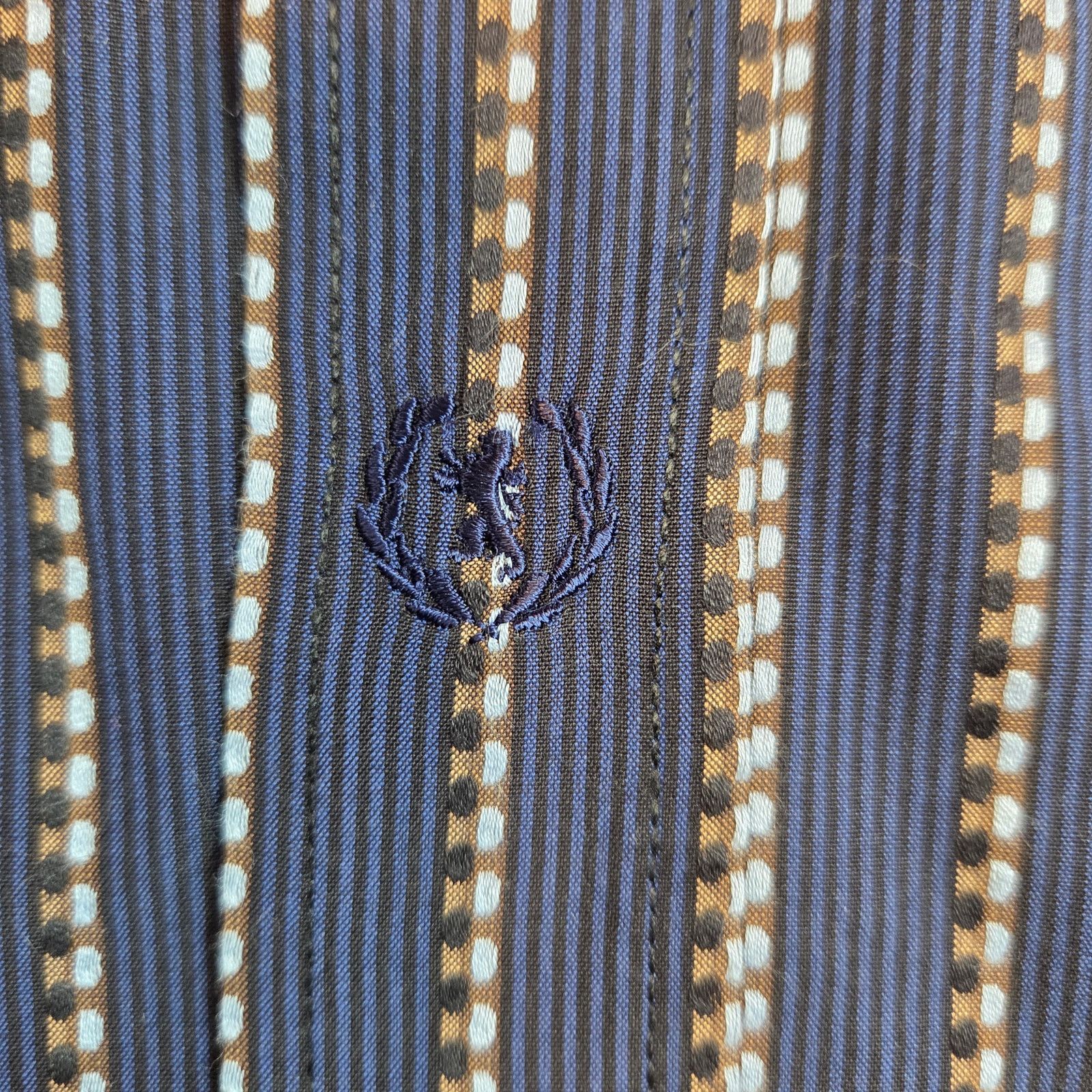BUGATCHI Bugatchi Uomo XL Blue Stripe Cotton Button Down Shirt Size US XL / EU 56 / 4 - 7 Thumbnail