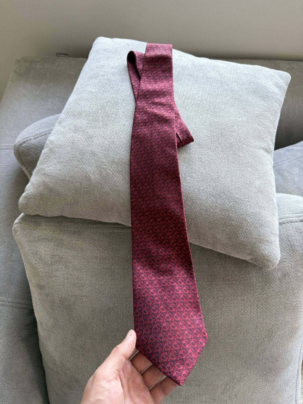 Gucci Gucci by Tom Ford Monogram Silk Mens Ties Size ONE SIZE - 5 Thumbnail