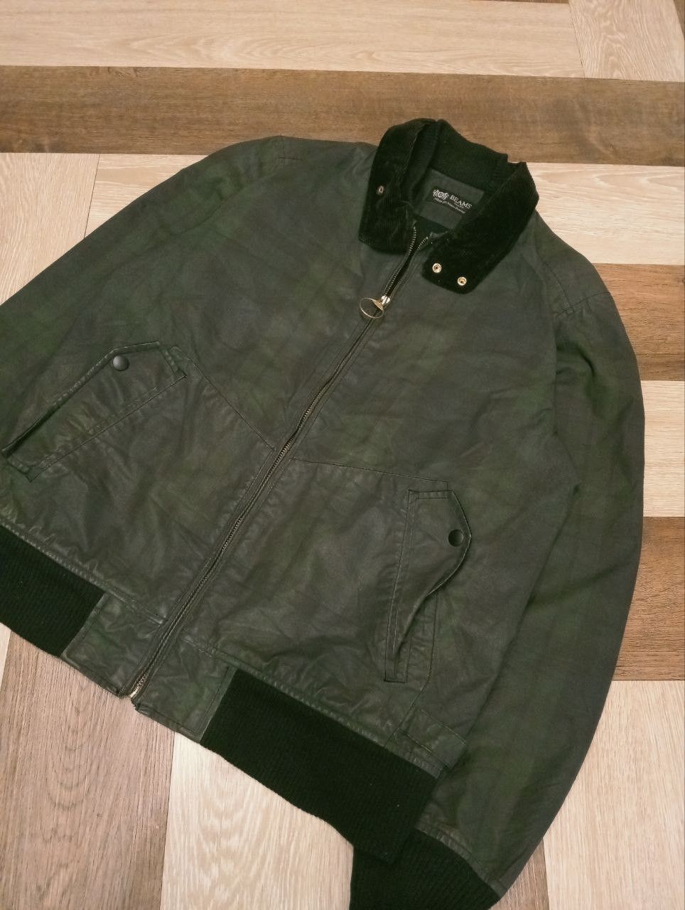 Beams Japan BEAMS JAPAN WAXED JACKET - SIZE L Size US L / EU 52-54 / 3 - 3 Thumbnail