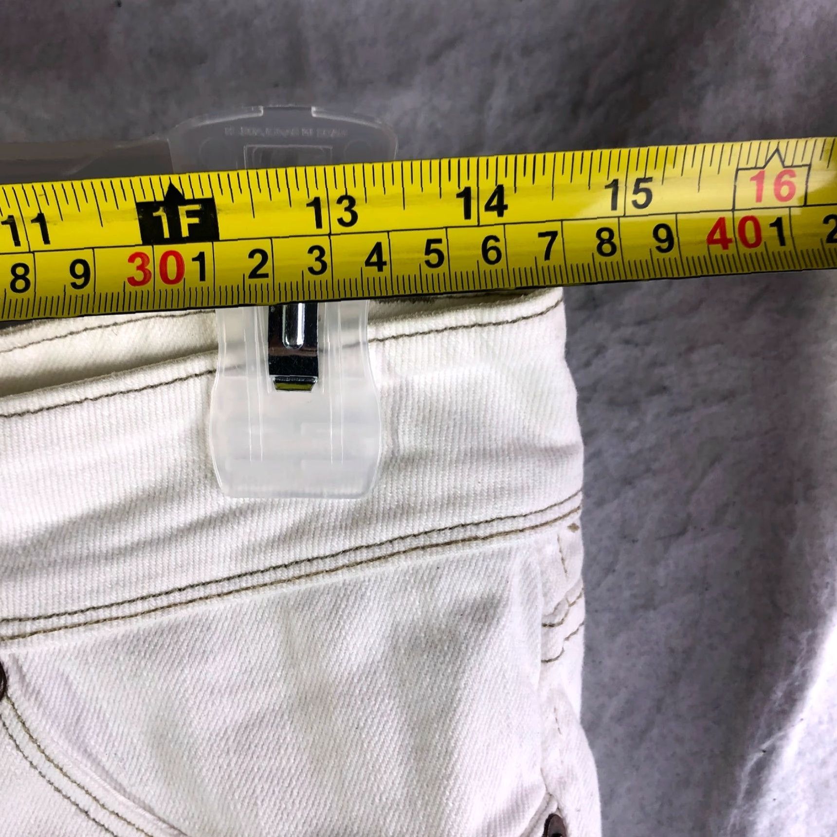 Vintage The Limited Bootcut Mid Rise Jeans Womens Size 4 White Denim Size 27" / US 4 / IT 40 - 2 Thumbnail