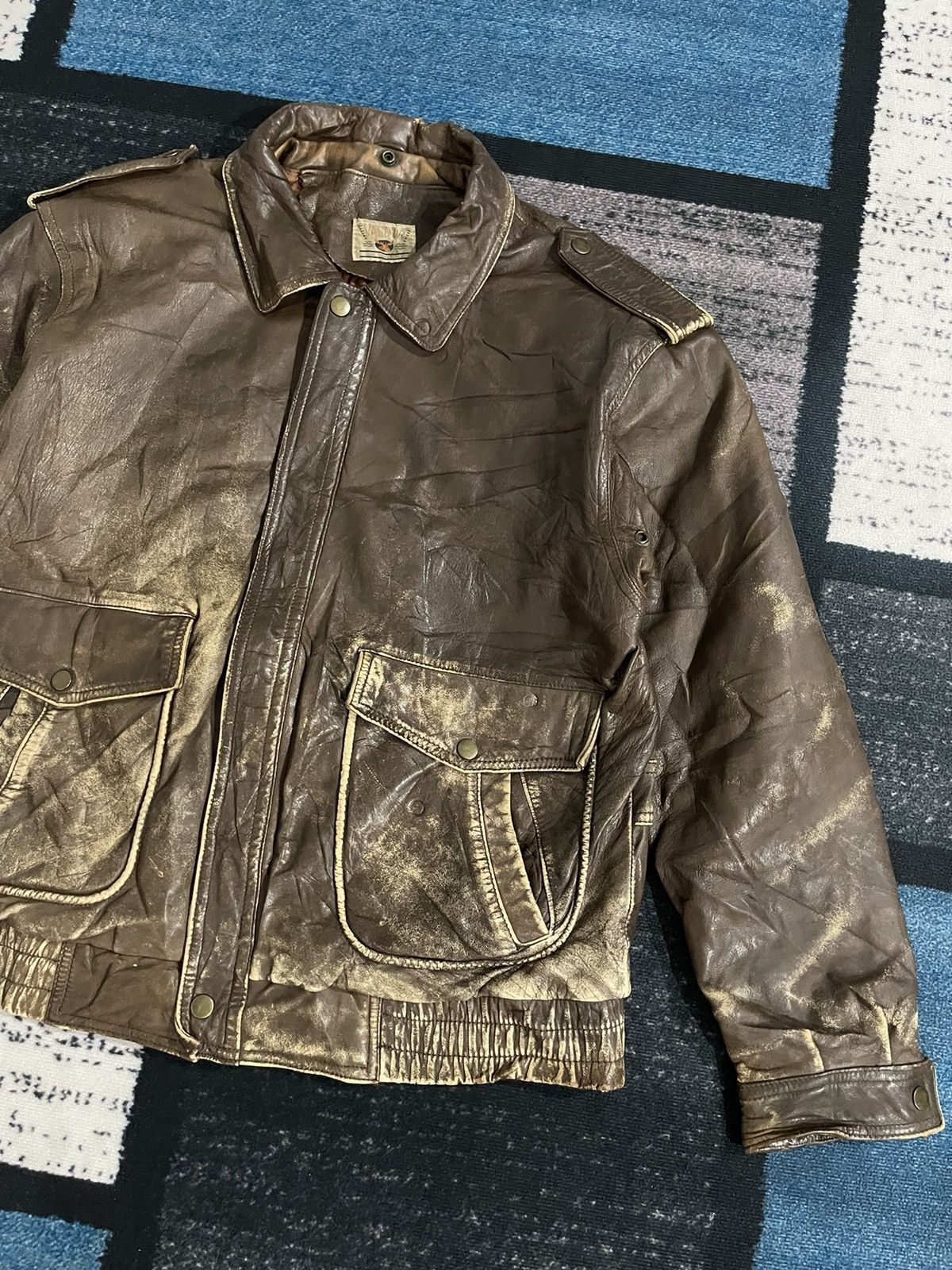 Vintage Vintage Val’dor C.M Company Sheep Leather Jacket Size US L / EU 52-54 / 3 - 3 Thumbnail
