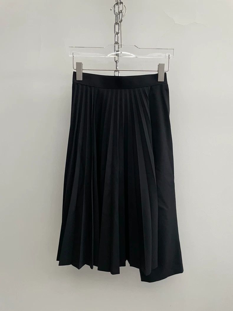 Comme Des Garcons size XS Black wool-polyester-blend pleat