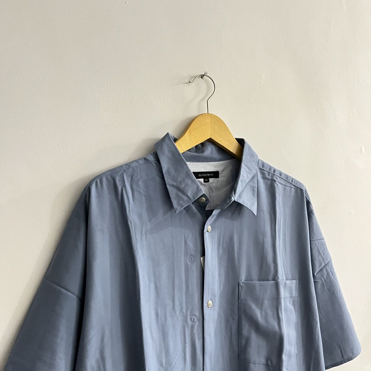 Japanese Brand Global Work - Basic Minimalist Button Up Shirt Size US XL / EU 56 / 4 - 3 Thumbnail