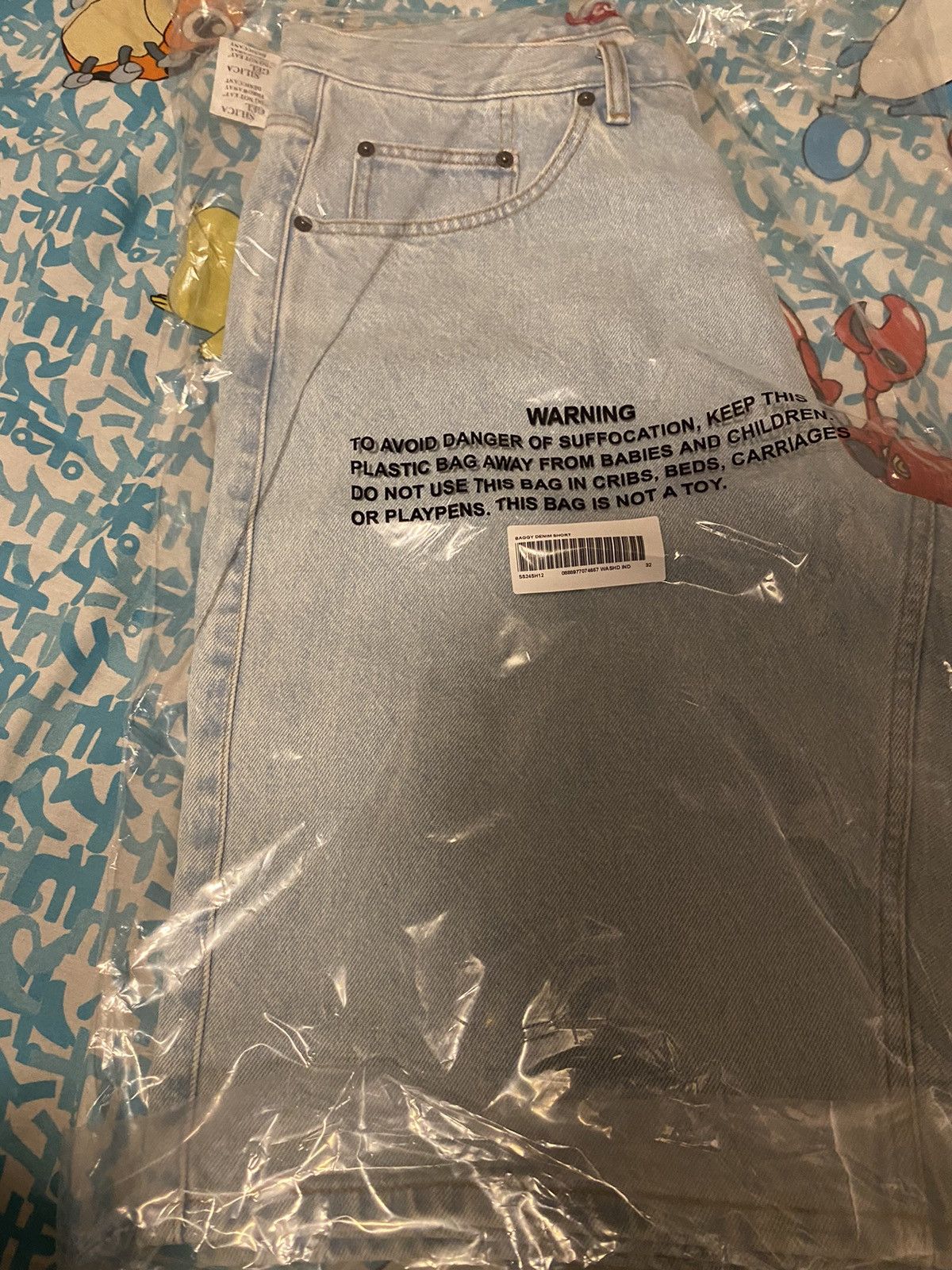 Supreme Supreme Baggy Denim Short Washed Indigo SS24 Size 32 Size US 32 / EU 48 - 4 Thumbnail
