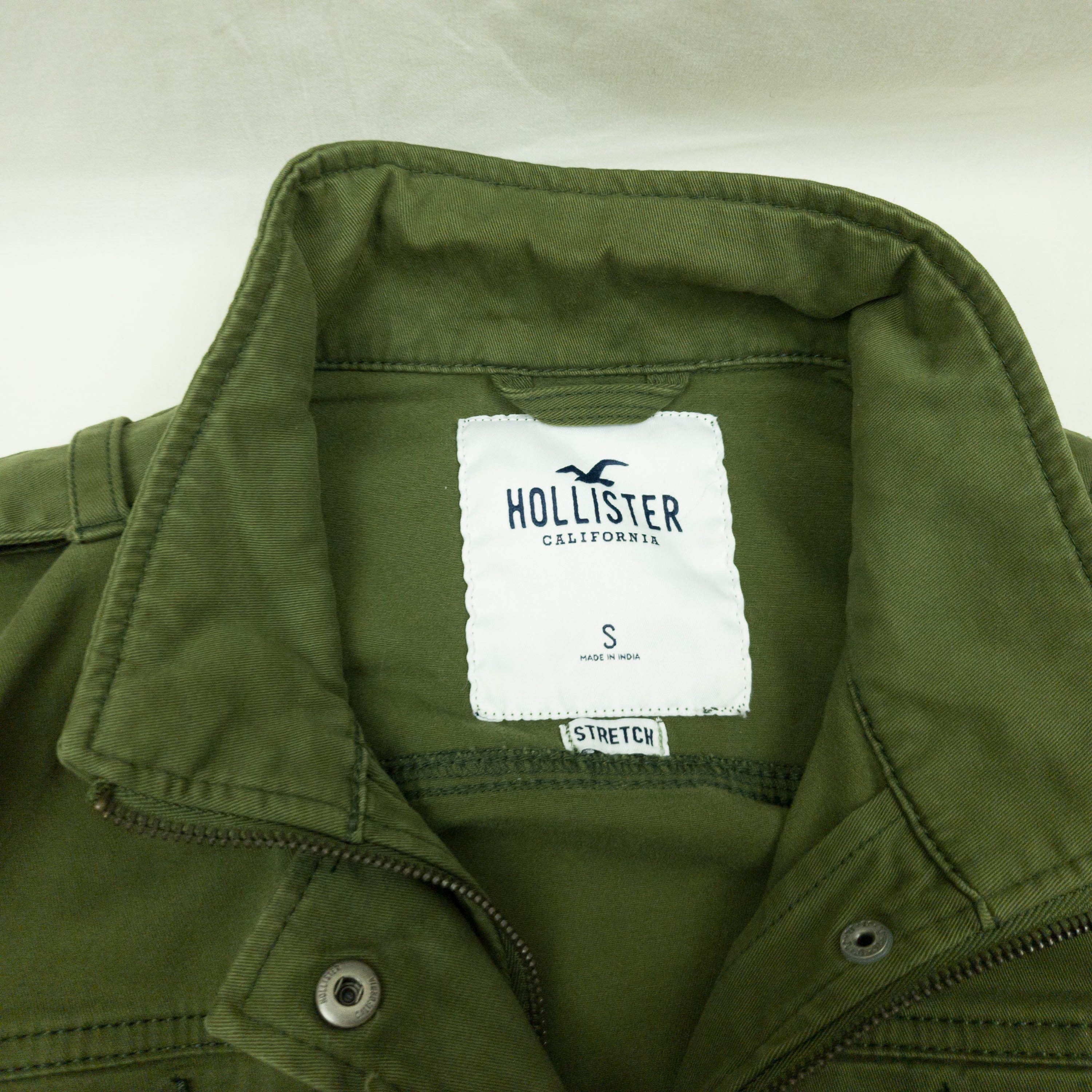 Hollister Hollister womens cotton jacket zip size S-M (LABEL S) gc Size S / US 4 / IT 40 - 5 Thumbnail