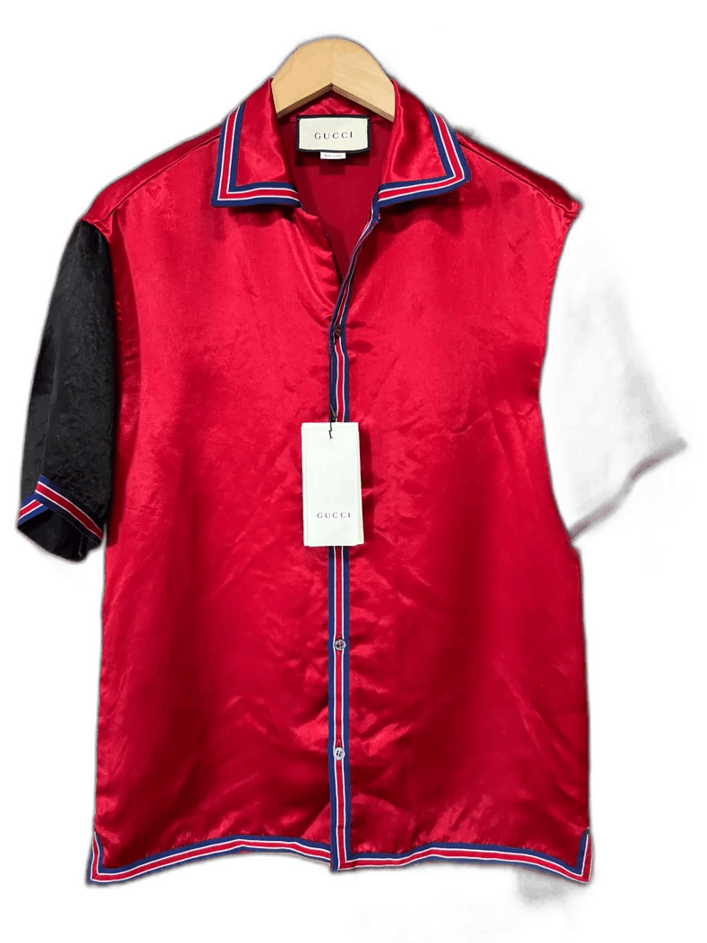Gucci Gucci Red Short Sleeve Shirt with Tags-2506 Size US L / EU 52-54 / 3 - 1 Thumbnail