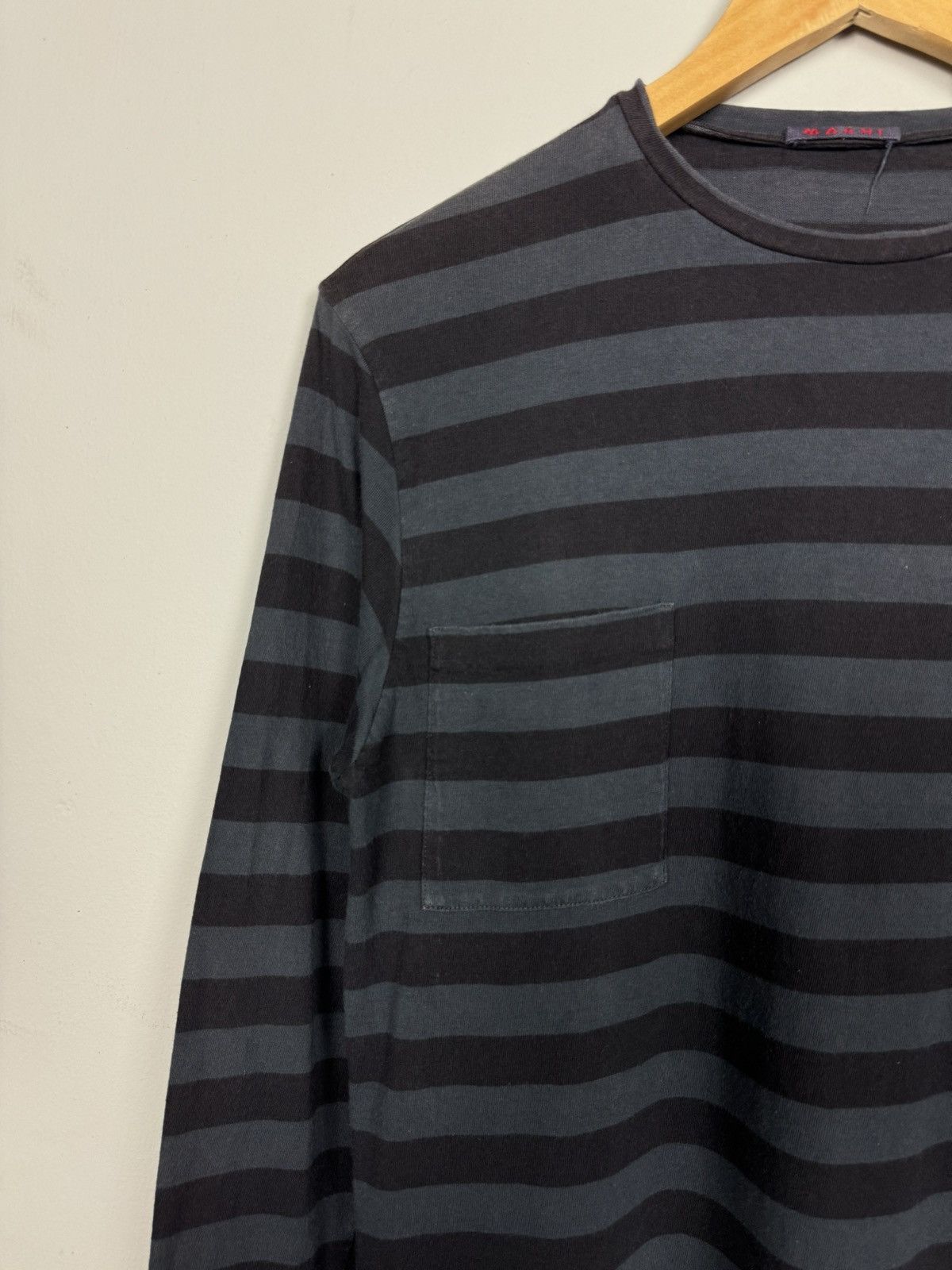 Marni Marni Stripe Pocket L/S Tee Size US S / EU 44-46 / 1 - 4 Thumbnail
