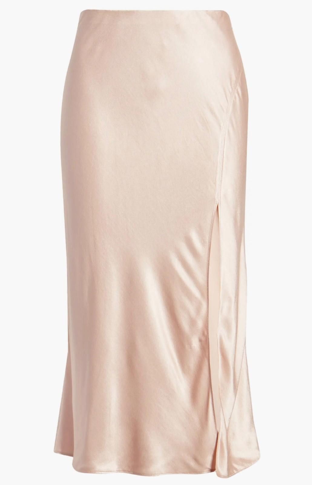 Other SOCIALITE Bias Cut Satin Skirt in Olive (SMALL) Size 28" / US 6 / IT 42 - 9 Thumbnail