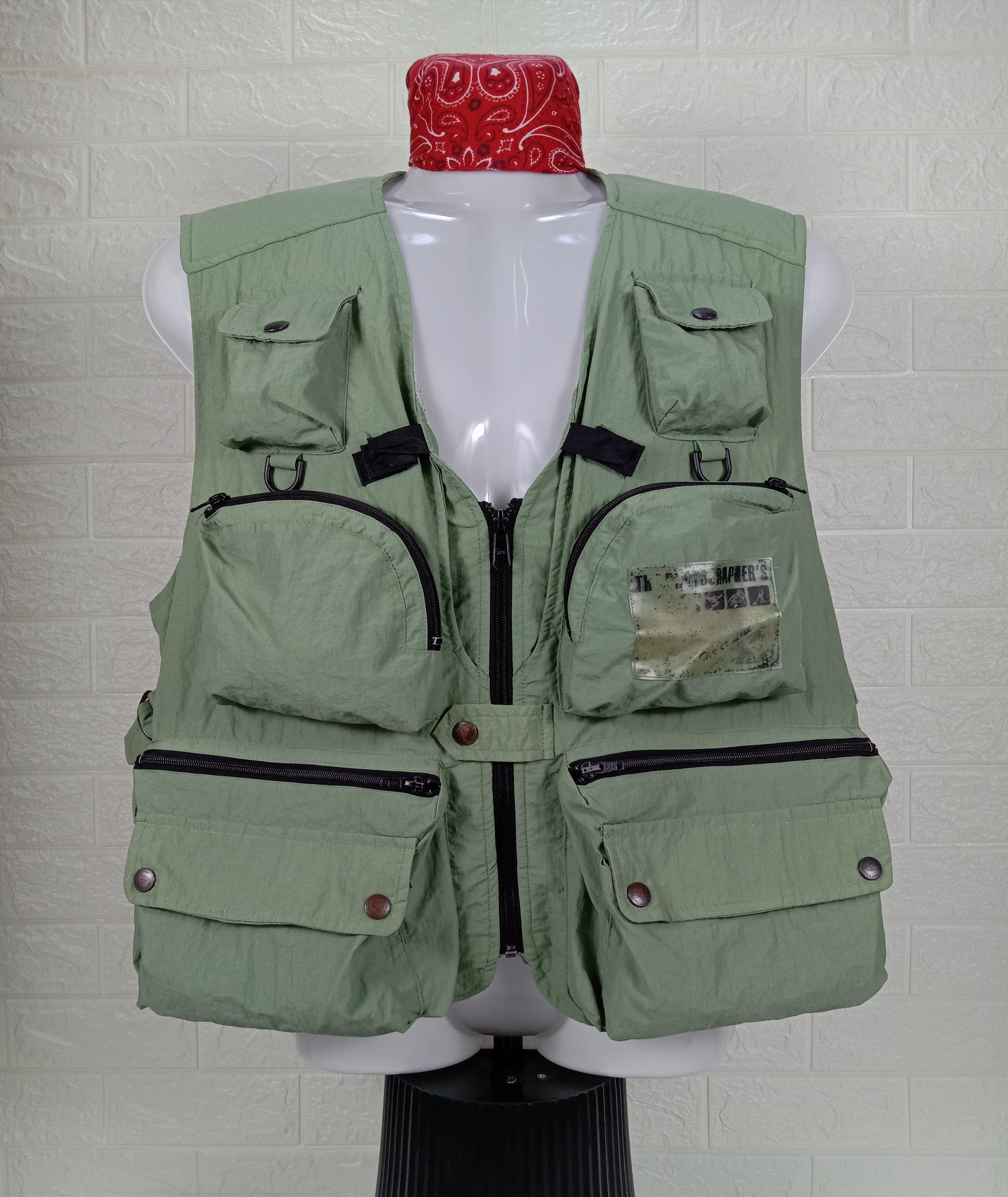 希少 90s Timberland Weathergear Down Vest Timberland 90s / 00s Timberland Weathergear Multipocket Utility