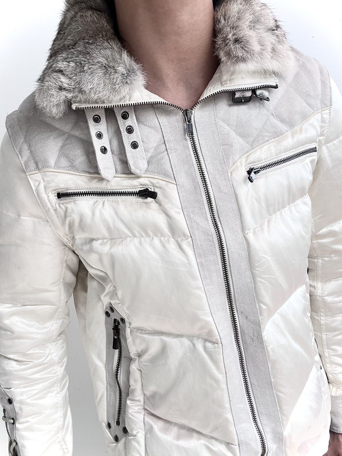Schlussel 2000s Schlussel Avant-Garde Fur Puffer Jacket Size US L / EU 52-54 / 3 - 4 Thumbnail