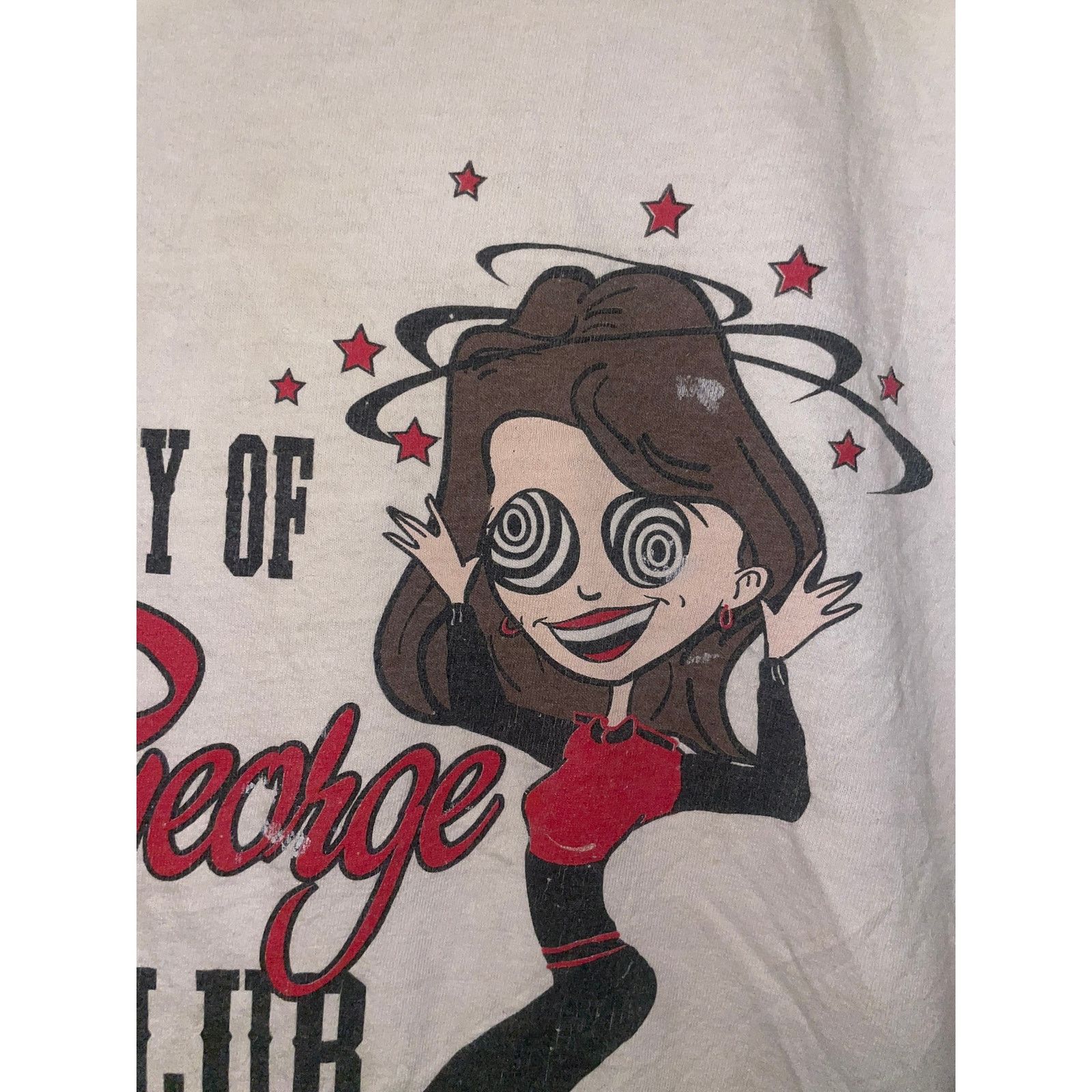 Gildan Jill George Shirt Fan Club Racing Signed Graphic Tee Vintage Size US XL / EU 56 / 4 - 3 Thumbnail