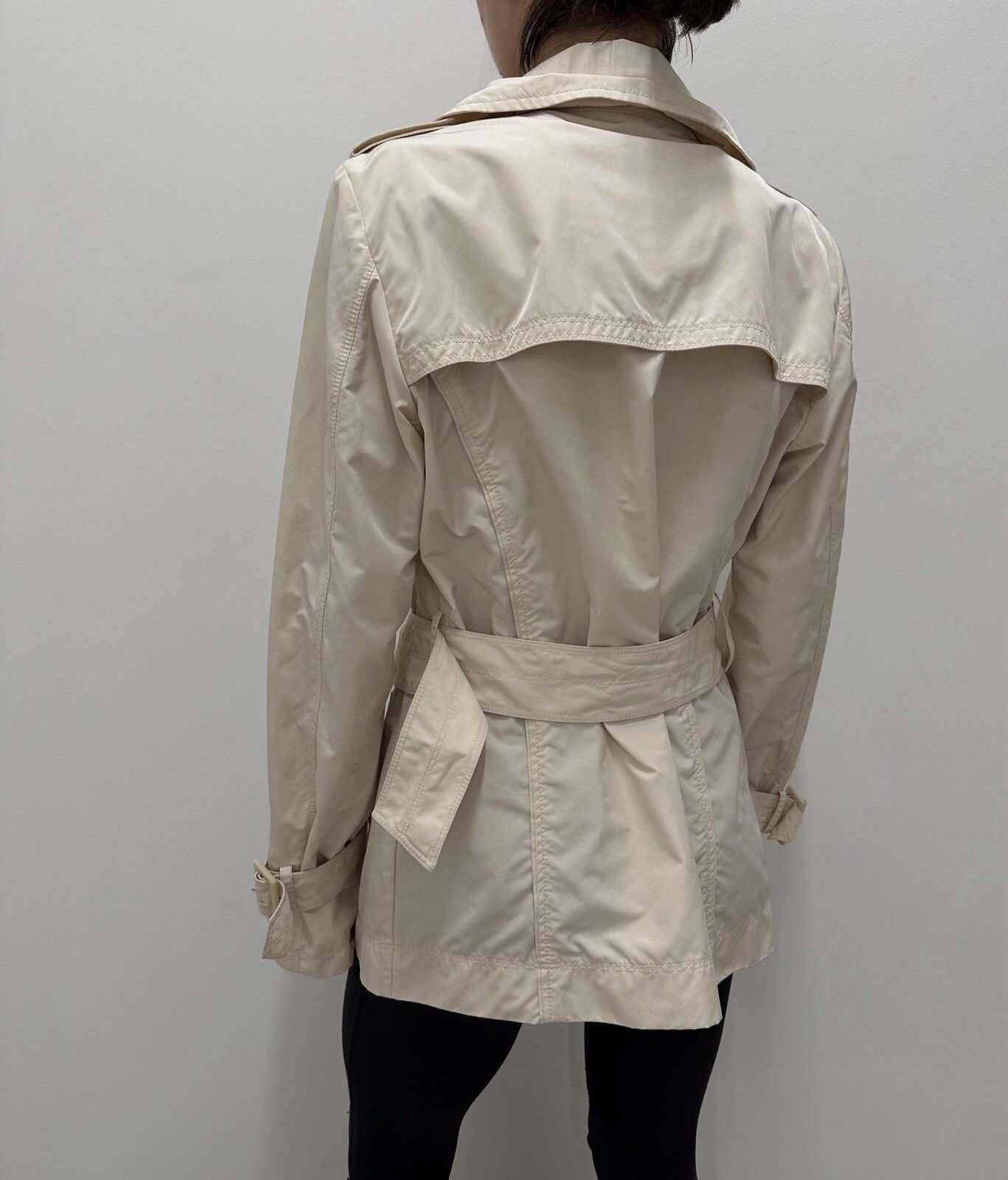 Moncler Moncler Nerine Women Belted Trench Coat Jacket Nylon Shirri Size L / US 10 / IT 46 - 7 Thumbnail