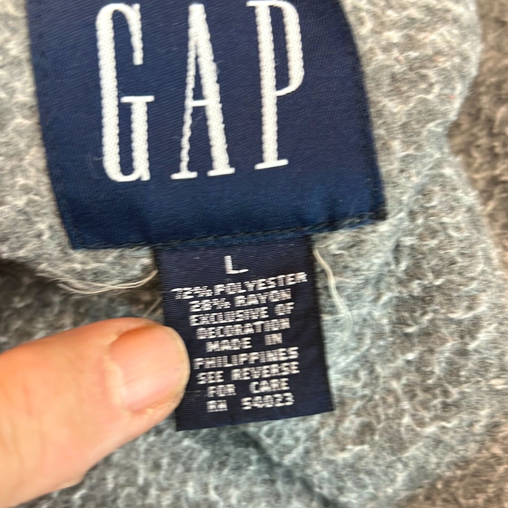 Gap Gap Jacket Mens Mock Neck Long Sleeves Fleece Full Zip Casual Gray Size Large Size US L / EU 52-54 / 3 - 5 Thumbnail