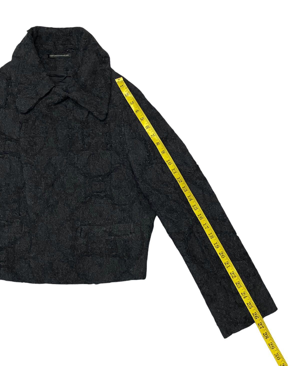 Yohji Yamamoto Yohji Yamamoto Y,s Embossed Pattern Wool Jacket Size M / US 6-8 / IT 42-44 - 23 Thumbnail