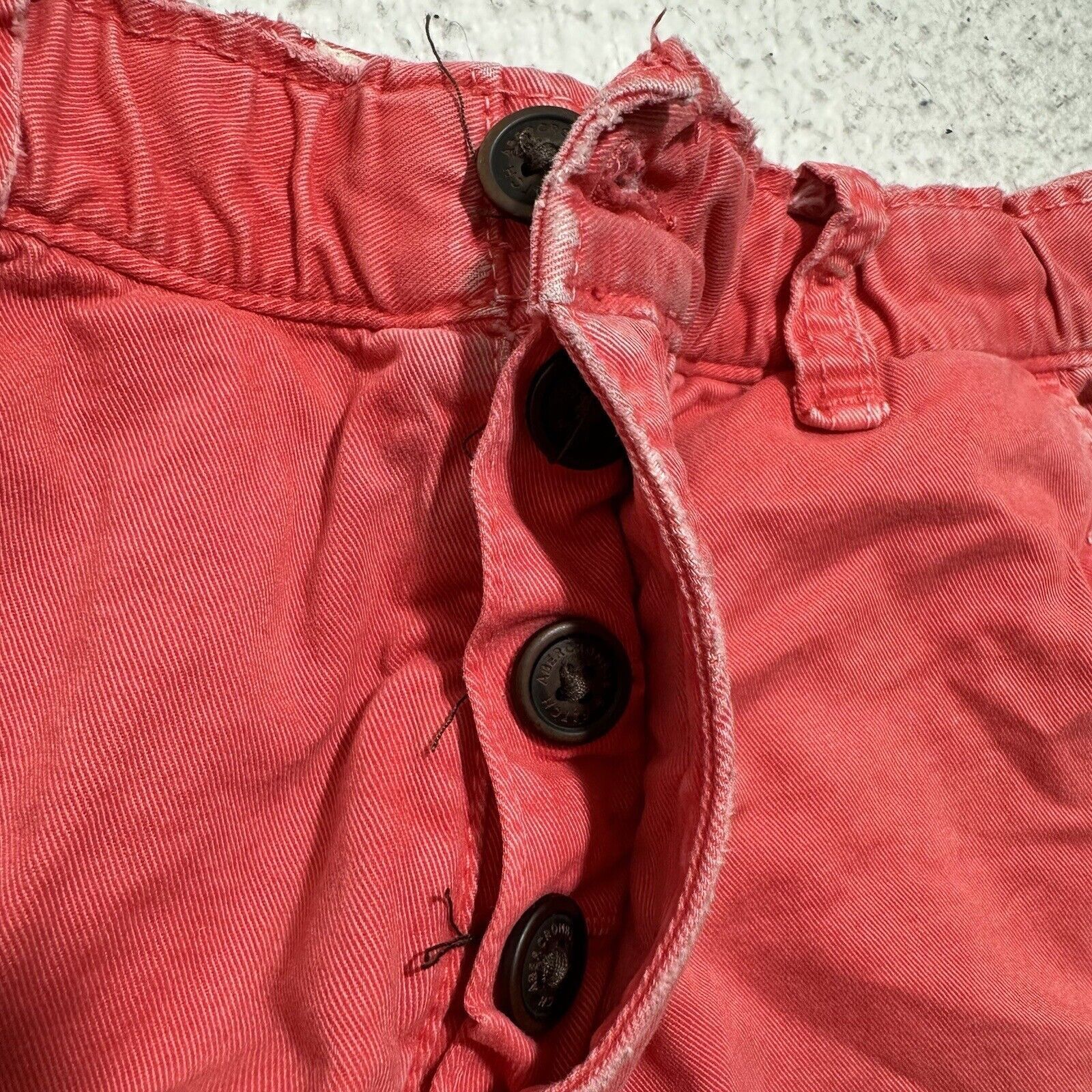 Abercrombie & Fitch Abercrombie 30 Flat Front 3" Inseam Pink Button Shorts Size 30" / US 8 / IT 44 - 4 Thumbnail