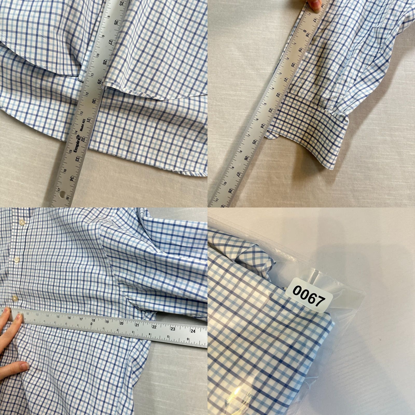 Vineyard Vines Vineyard Vines Murray Shirt Button-Down Mens M Blue Check Long Sleeve Shirt Size US M / EU 48-50 / 2 - 8 Thumbnail