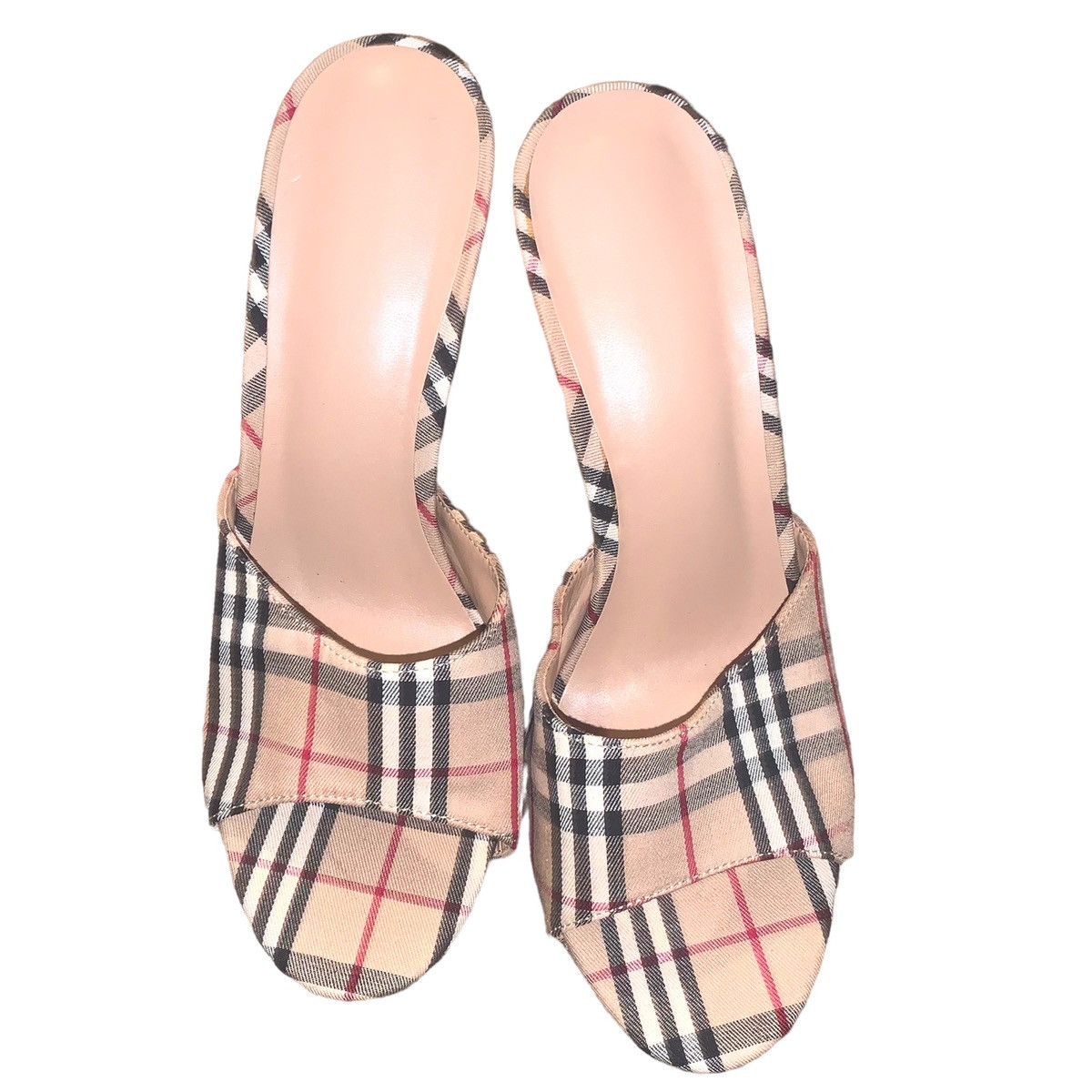 Vintage Vintage y2k style stiletto platform plaid heels Size US 7 / IT 37 - 2 Thumbnail