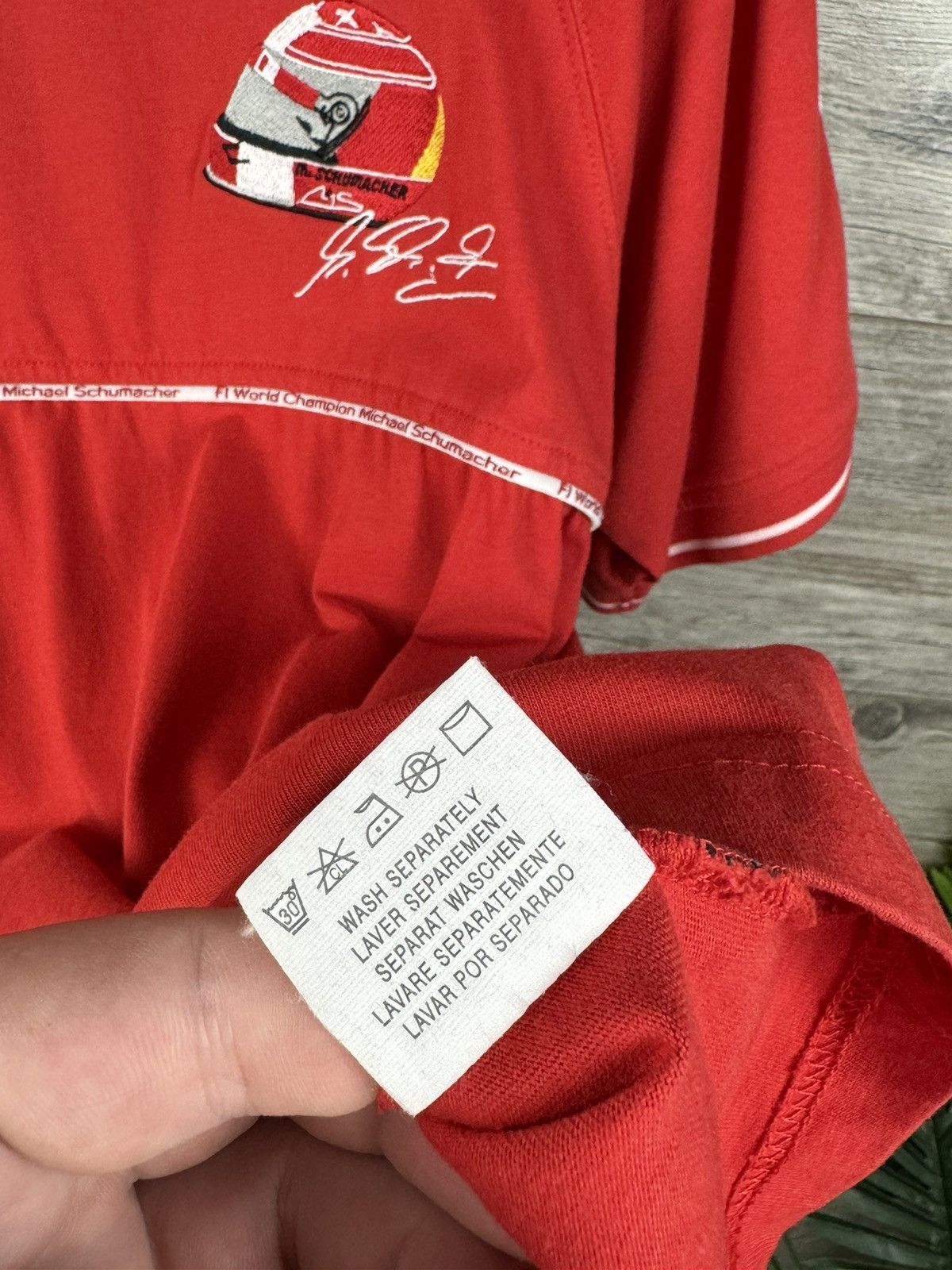 NASCAR F1 Racing tee shirt World Champion Michael Schumacher size M Size US M / EU 48-50 / 2 - 9 Thumbnail