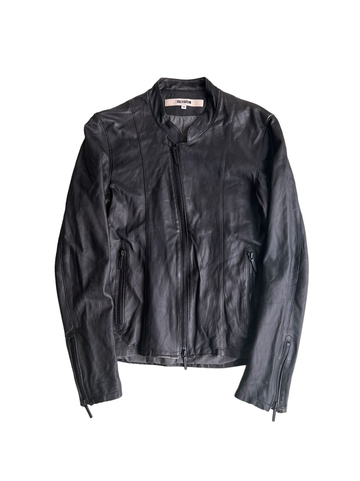 FACTOTUM Factotum 🇯🇵 Elongated Sleeve Post Apocalypse Leather Jacket Size US S / EU 44-46 / 1 - 1 Thumbnail